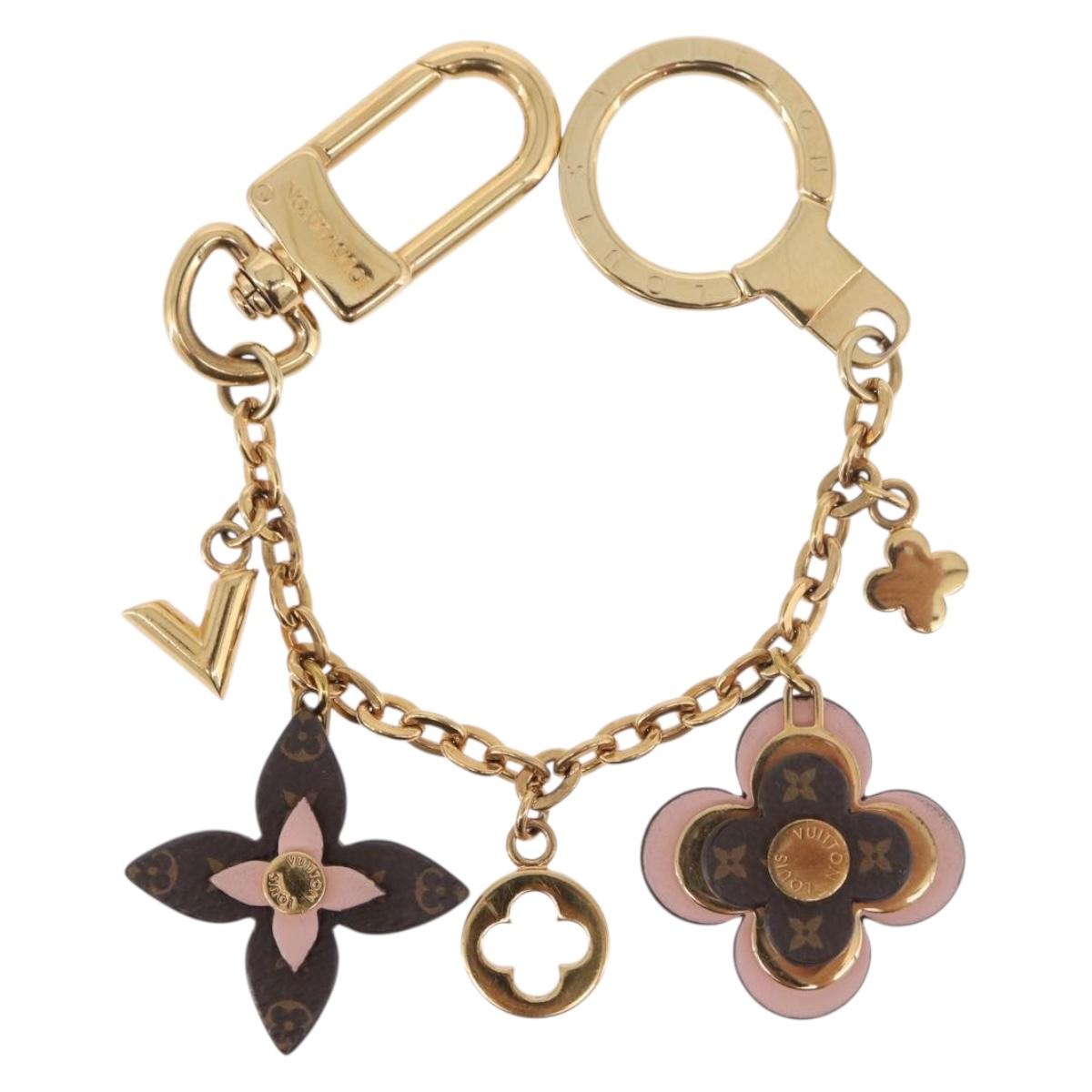 LOUIS VUITTON Monogram Bijoux Sac Chainne Bag Charm Gold M63086 LV Auth 190451M