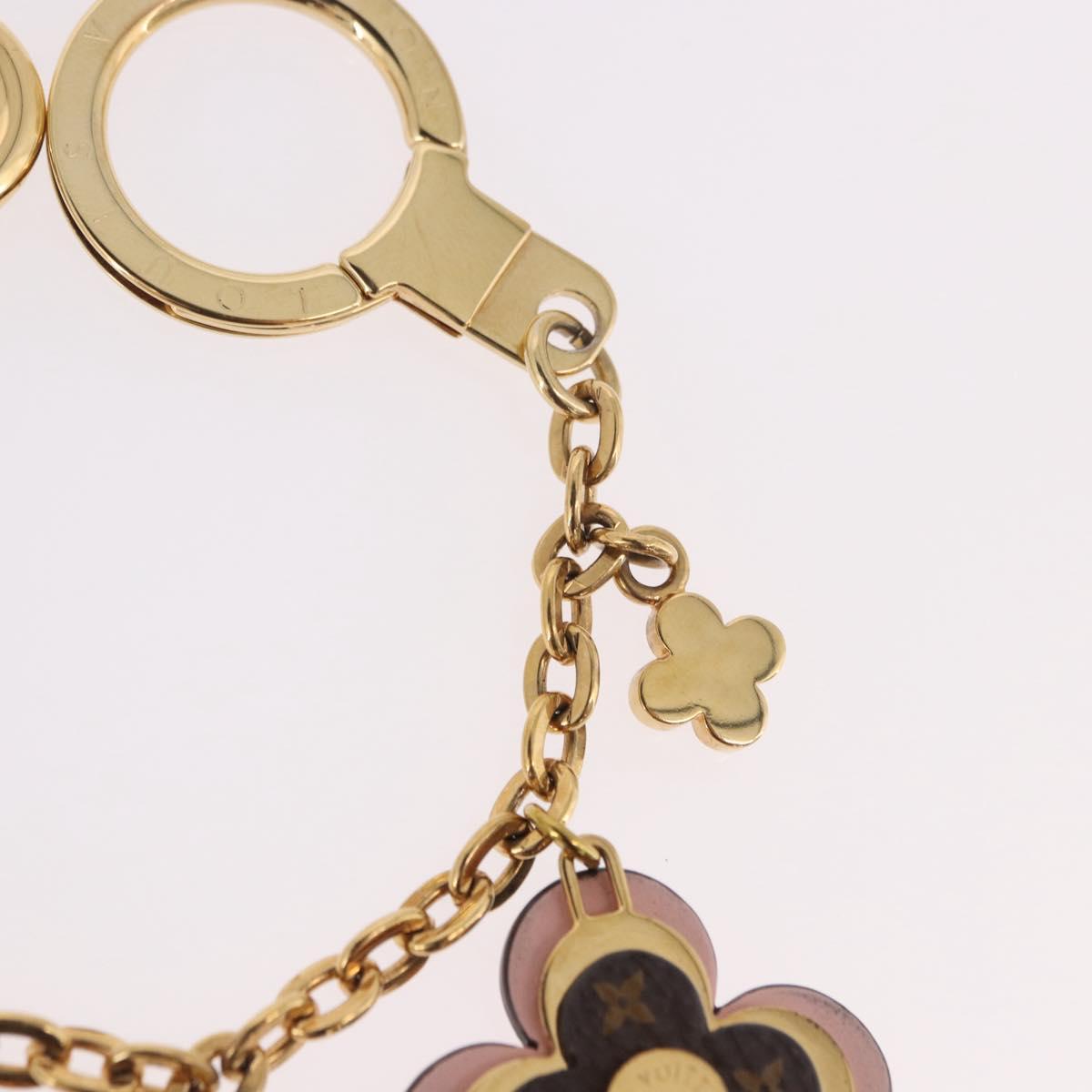 LOUIS VUITTON Monogram Bijoux Sac Chainne Bag Charm Gold M63086 LV Auth 190451M