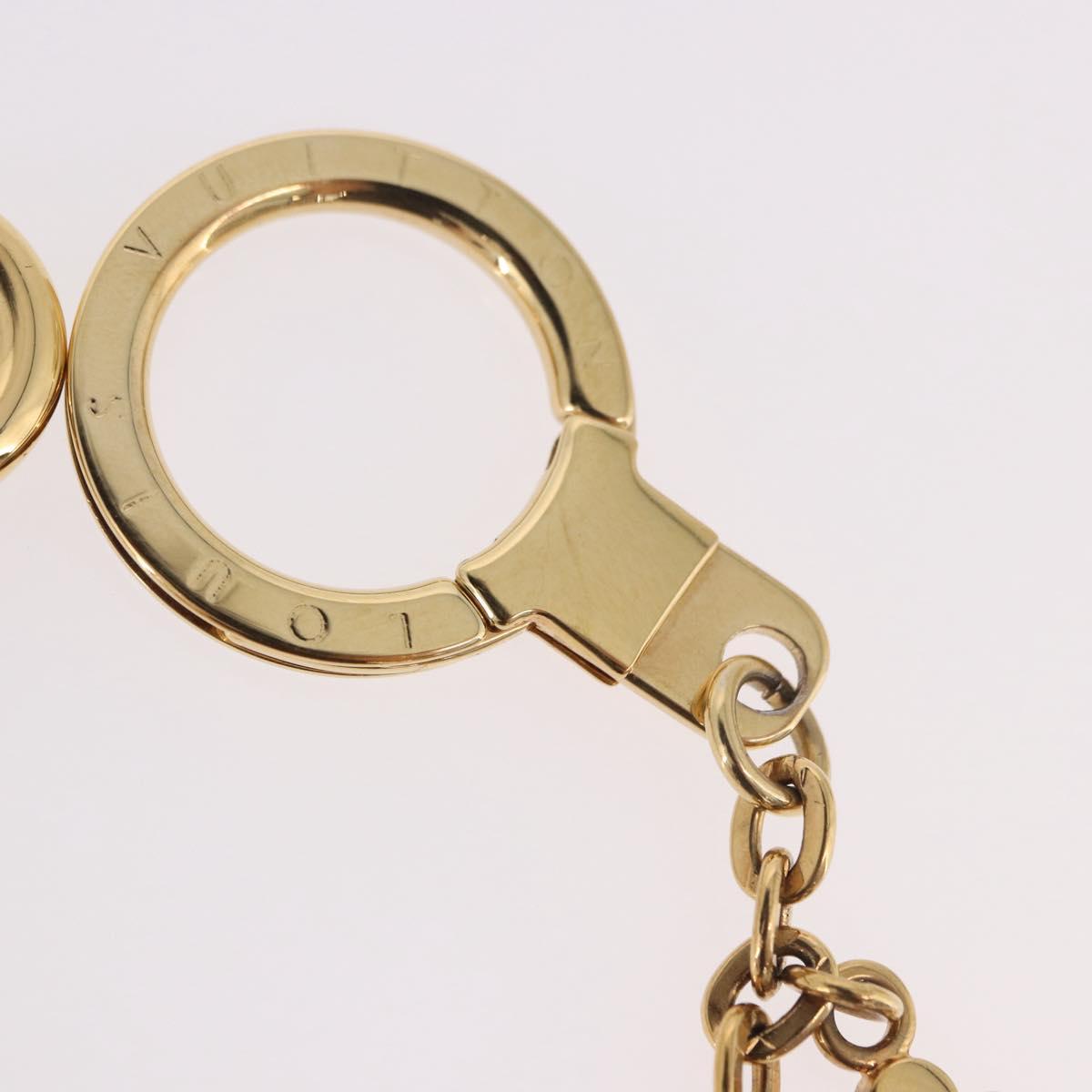 LOUIS VUITTON Monogram Bijoux Sac Chainne Bag Charm Gold M63086 LV Auth 190451M