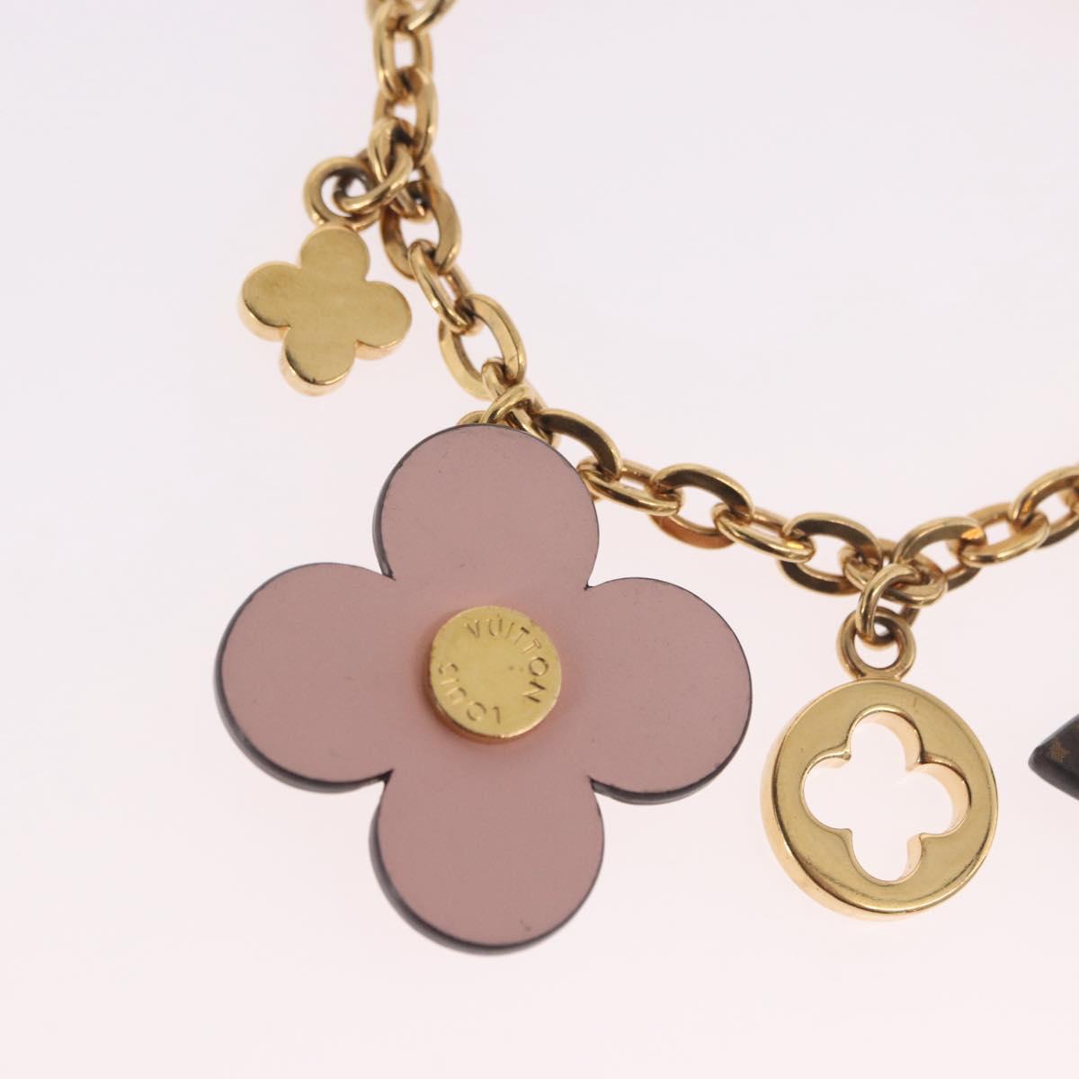 LOUIS VUITTON Monogram Bijoux Sac Chainne Bag Charm Gold M63086 LV Auth 190451M