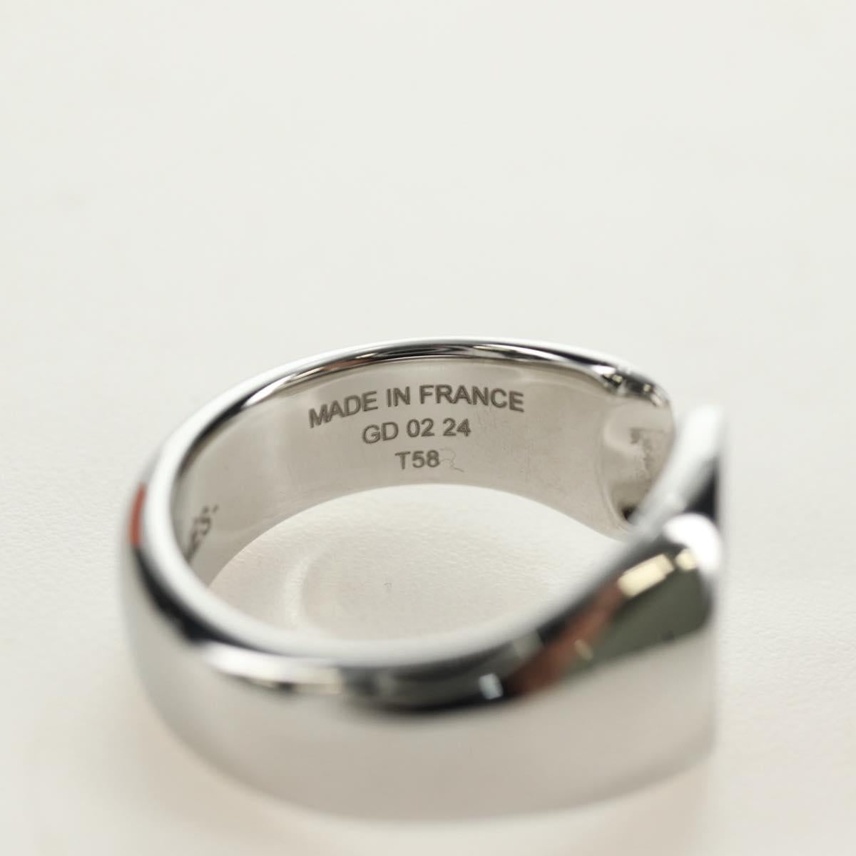 HERMES Carrousel Ring Ag925 Silver Auth 190466M