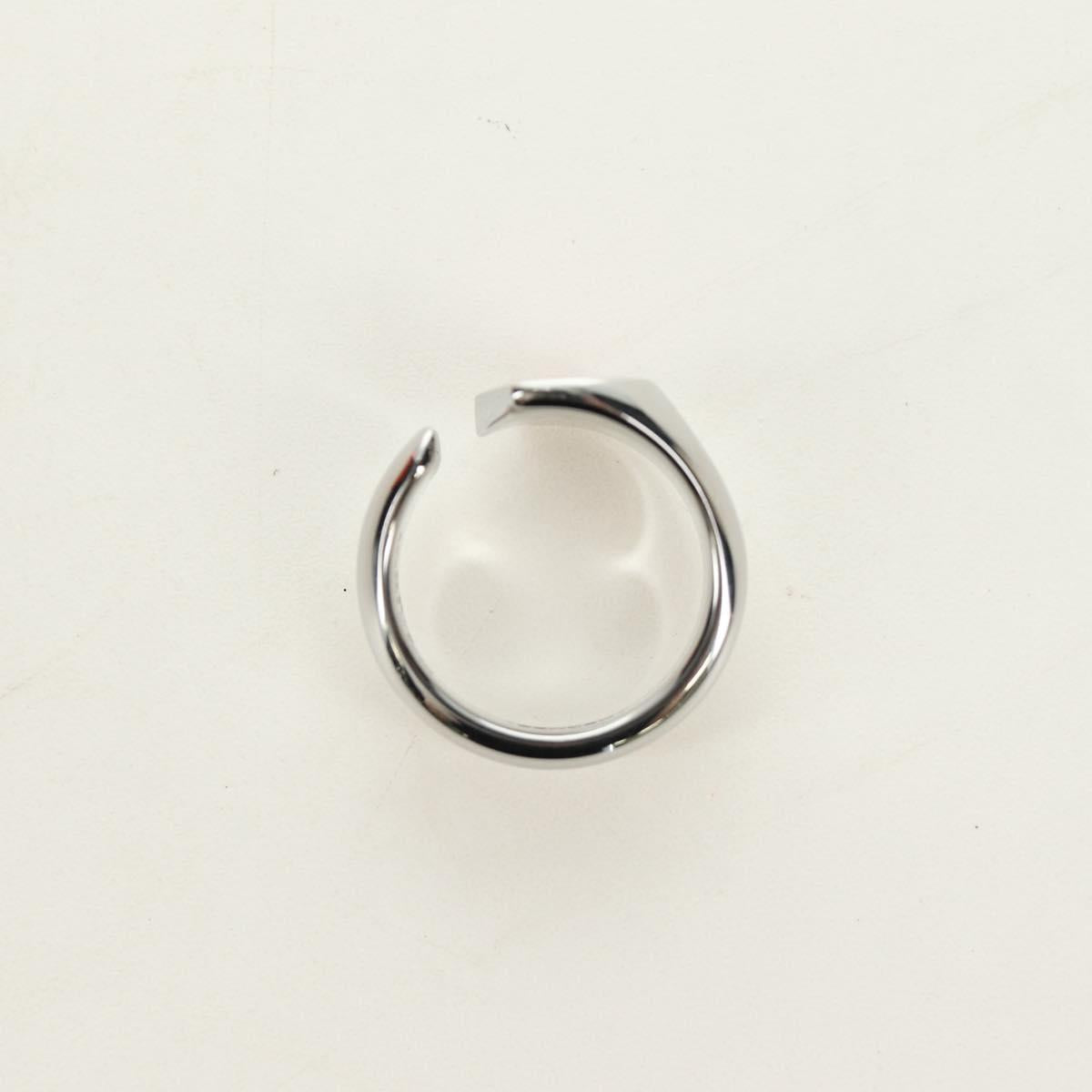 HERMES Carrousel Ring Ag925 Silver Auth 190466M
