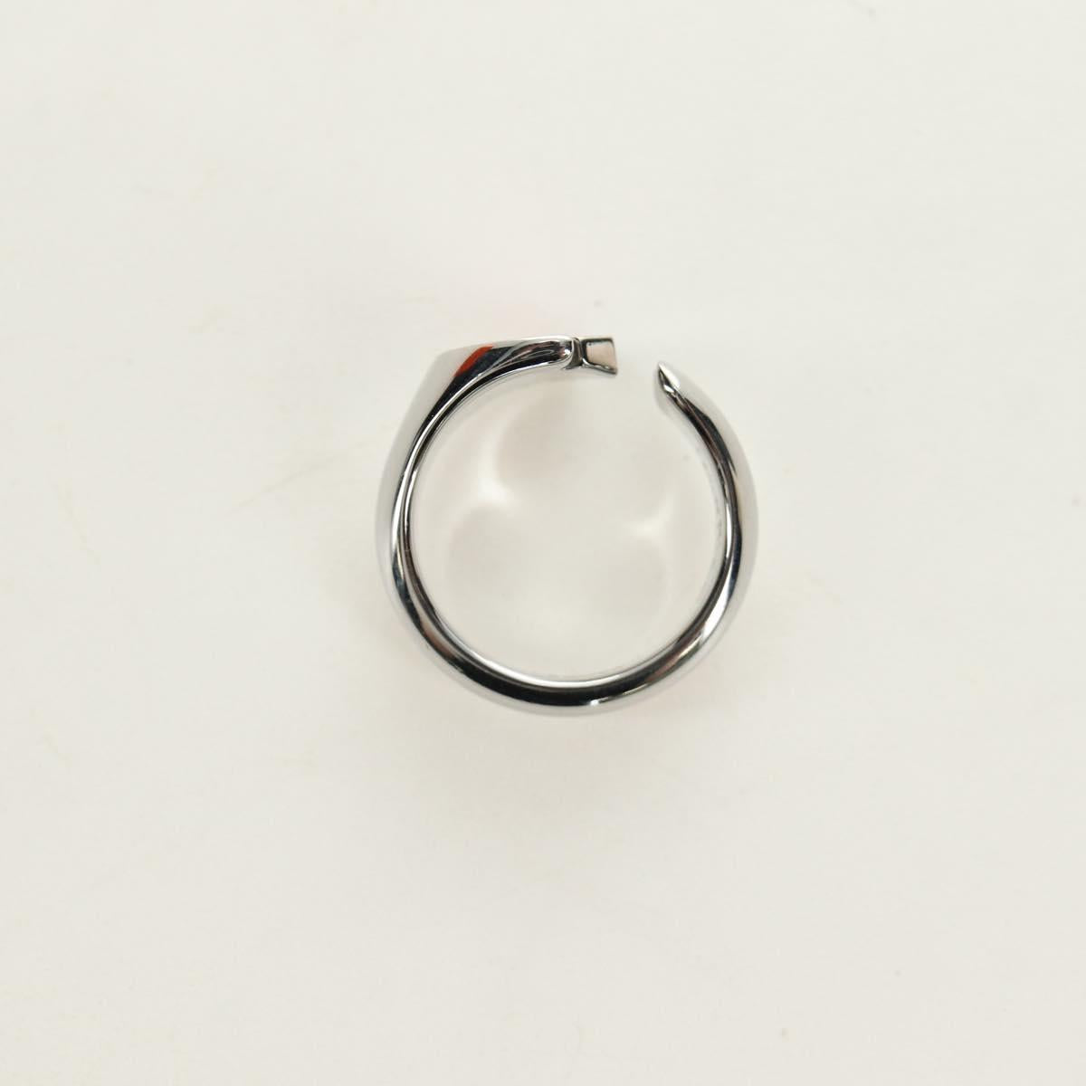 HERMES Carrousel Ring Ag925 Silver Auth 190466M