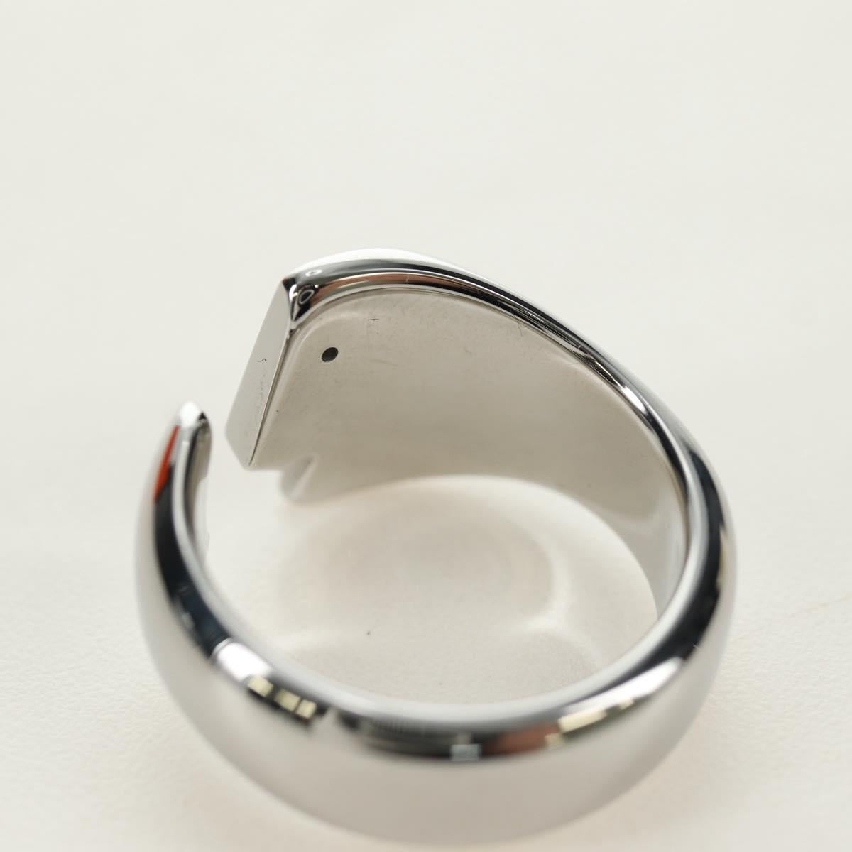 HERMES Carrousel Ring Ag925 Silver Auth 190466M