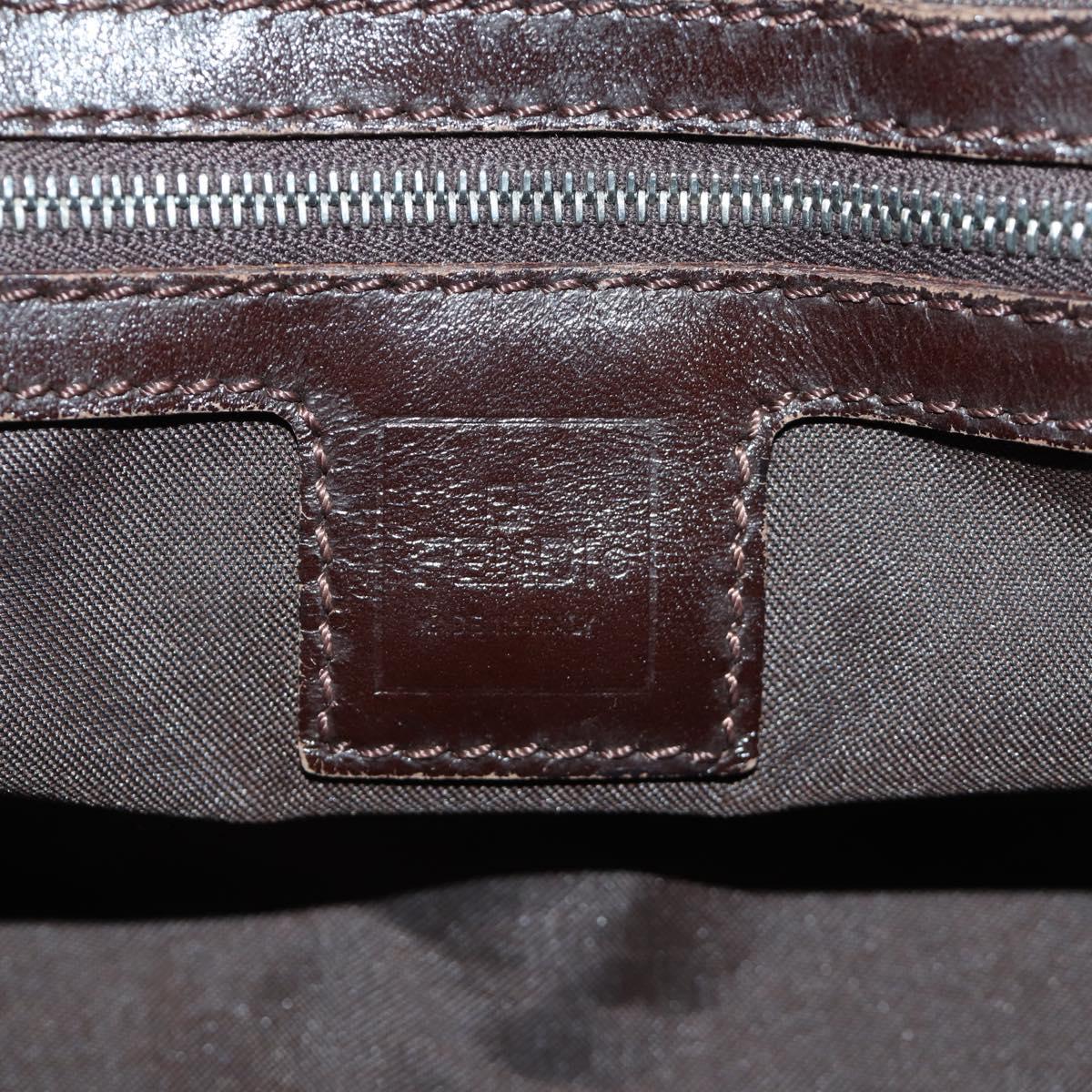 FENDI Zucca Canvas Mamma Baguette Shoulder Bag Black Brown Auth 190478V