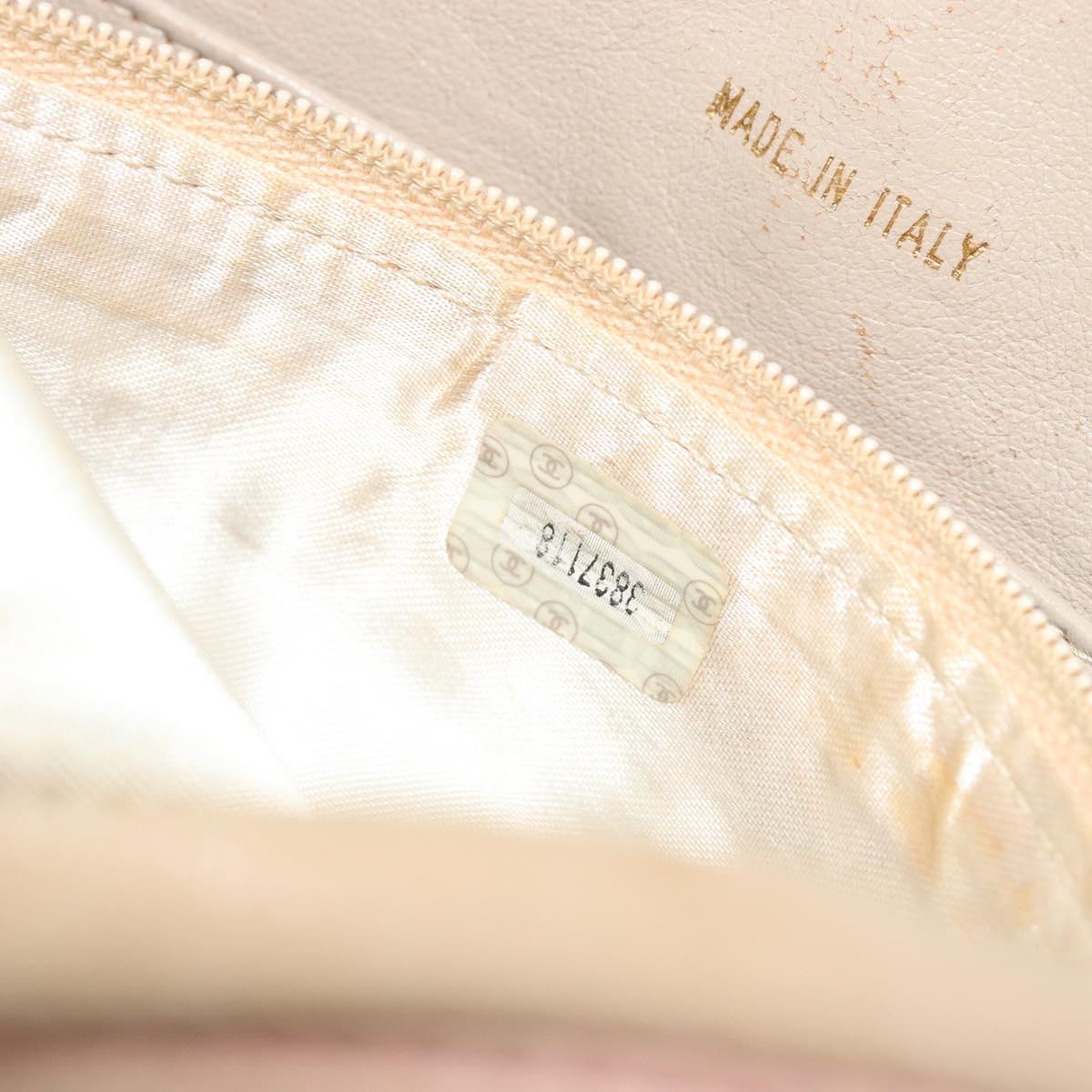 CHANEL Matelasse Chain Shoulder Bag Leather Pink Gold CC Auth 190487