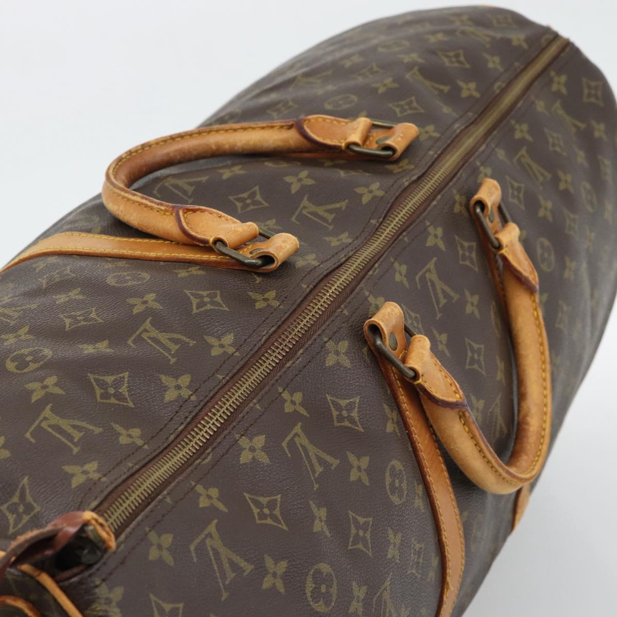LOUIS VUITTON Monogram Keepall 60 Boston Bag M41422 LV Auth 190488
