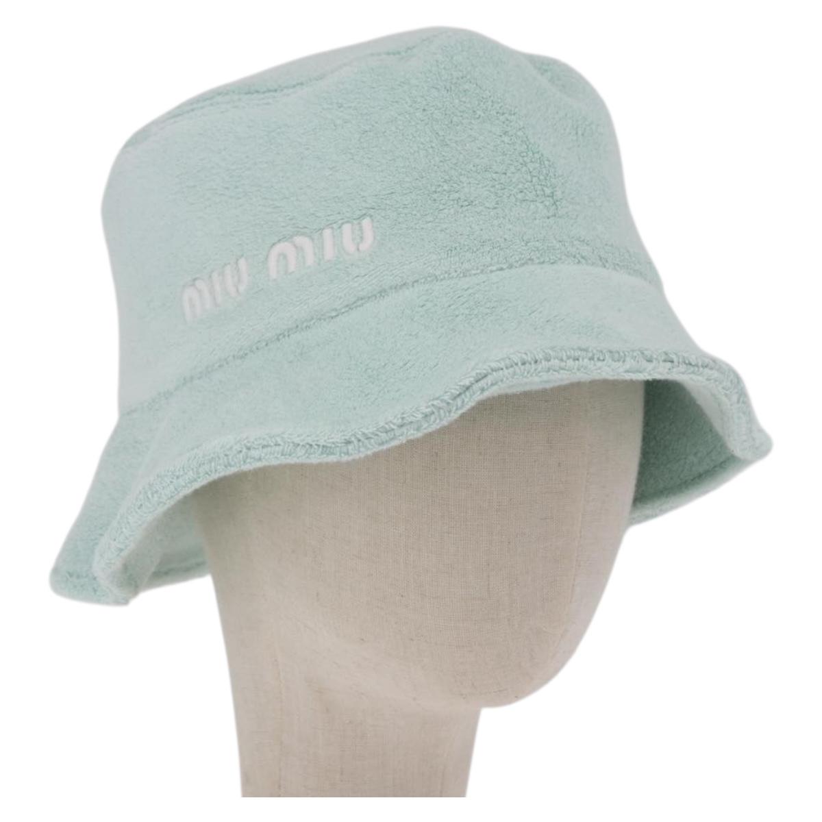 Miu Miu Bucket Hat Pile S Green Auth 190493M
