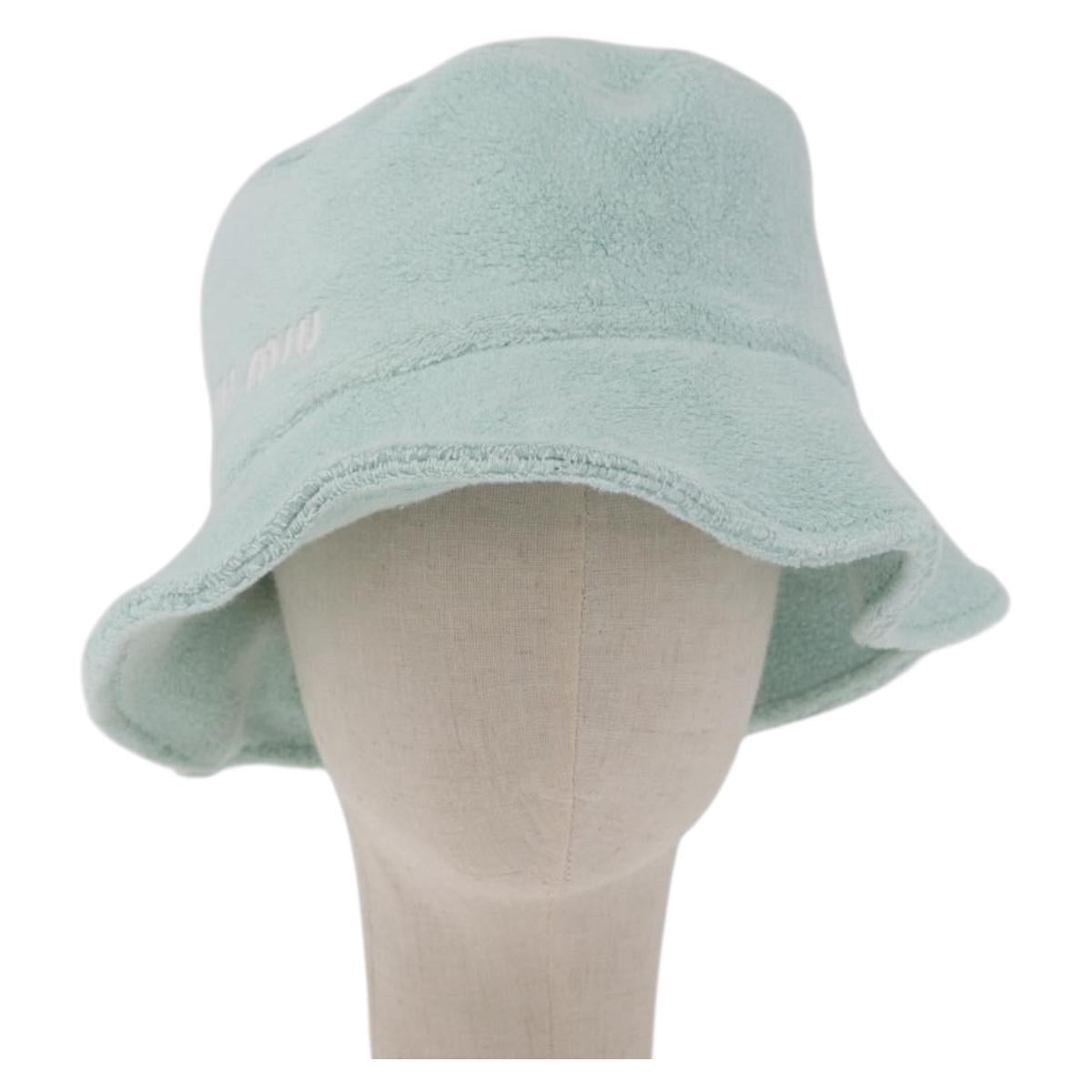 Miu Miu Bucket Hat Pile S Green Auth 190493M