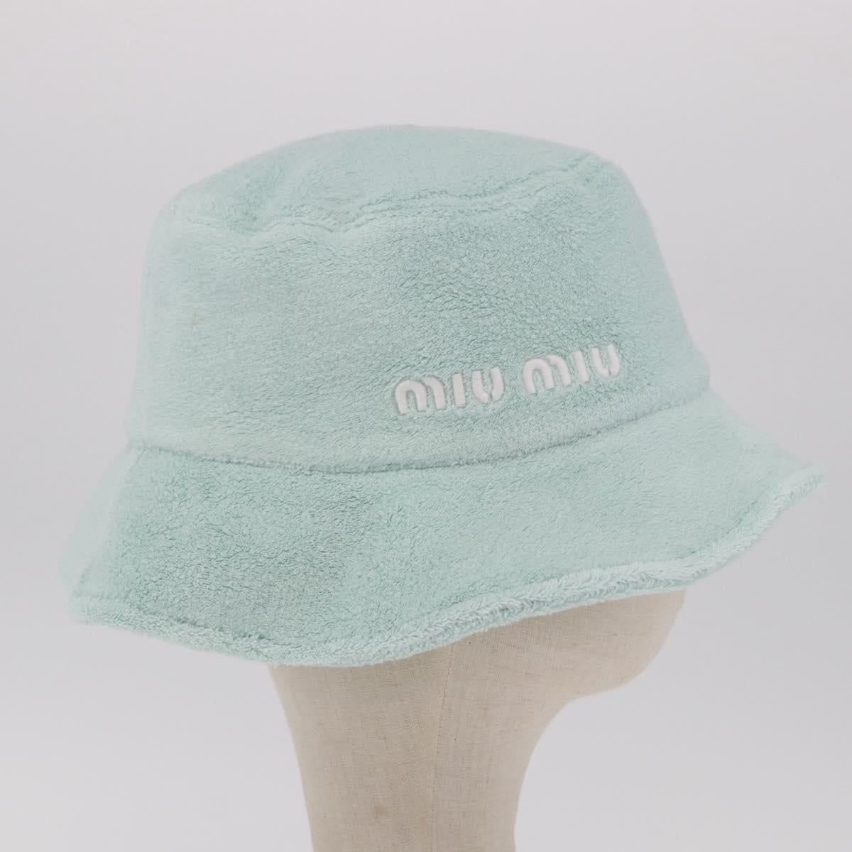 Miu Miu Bucket Hat Pile S Green Auth 190493M