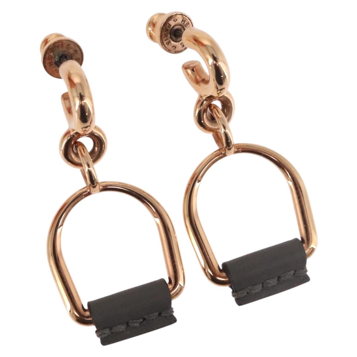 HERMES Pierce Eritage metal Pink Gold Auth 190494M
