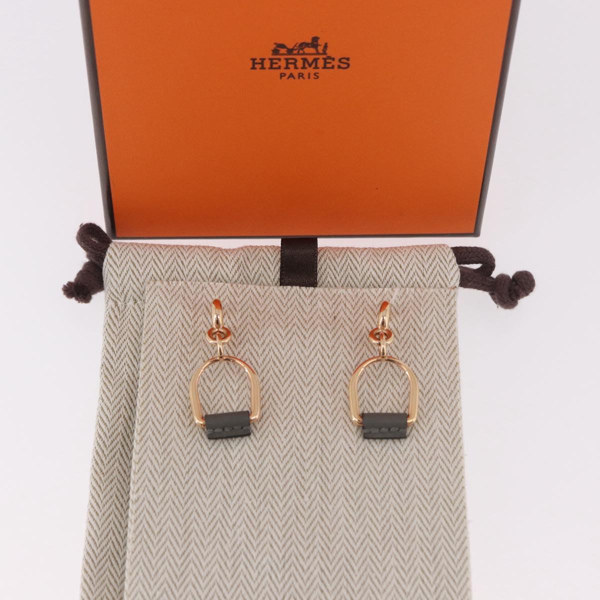 HERMES Pierce Eritage metal Pink Gold Auth 190494M