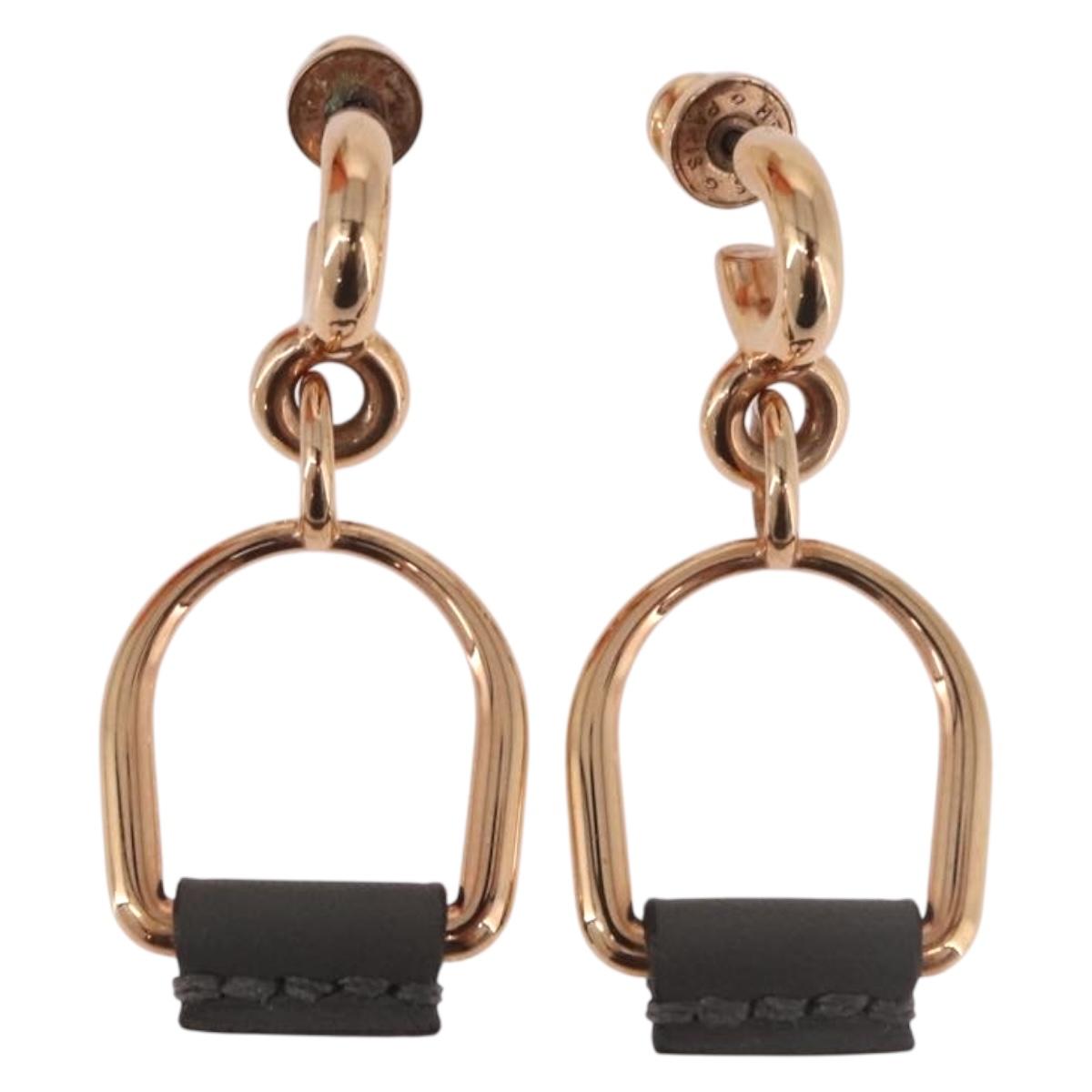 HERMES Pierce Eritage metal Pink Gold Auth 190494M