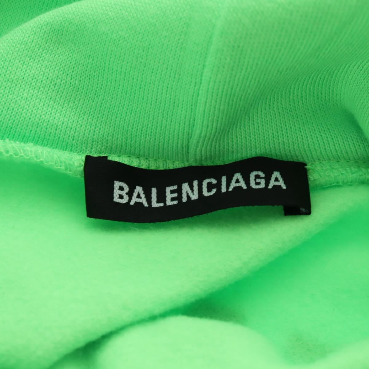 BALENCIAGA Hoody Cotton XS Green Auth 190509M