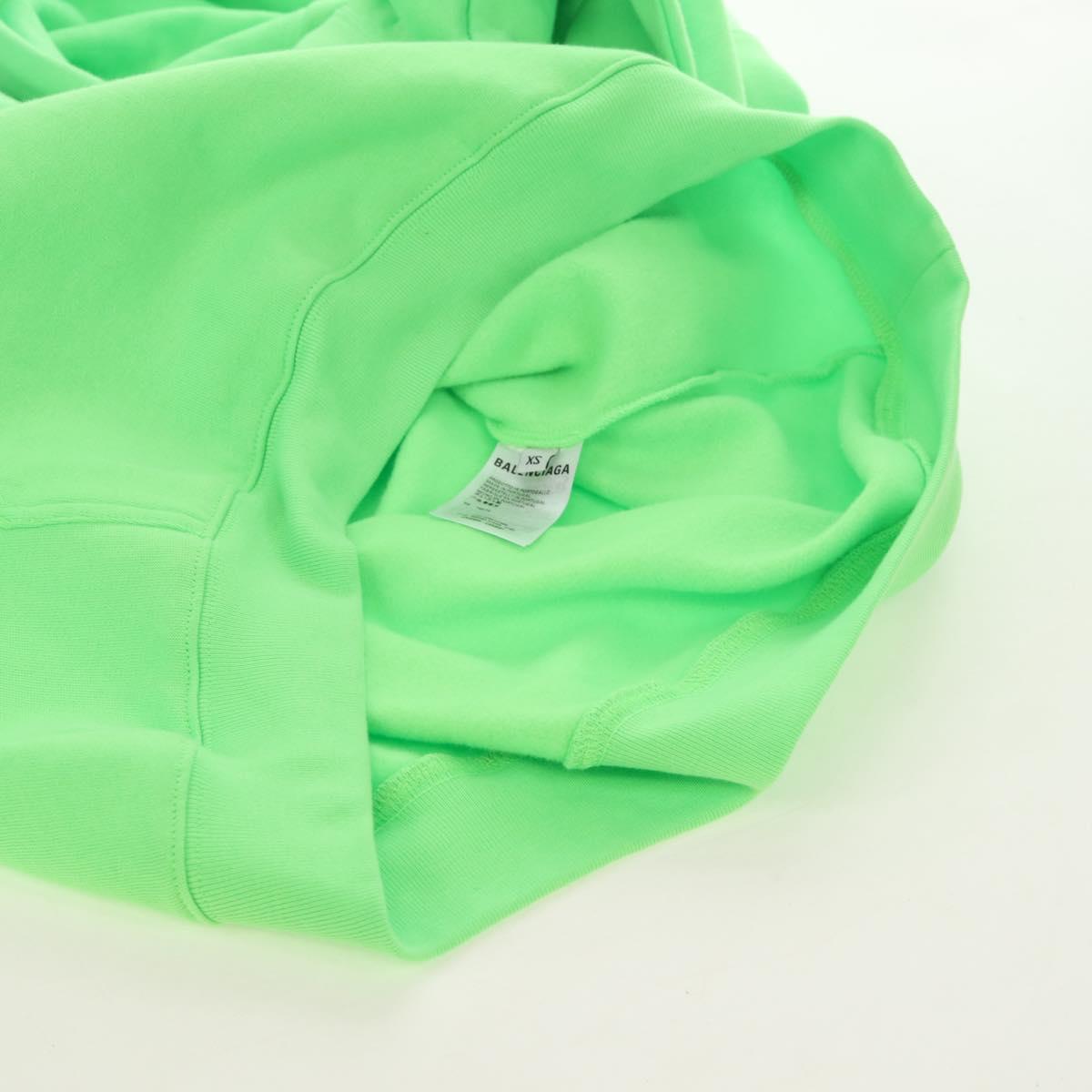 BALENCIAGA Hoody Cotton XS Green Auth 190509M