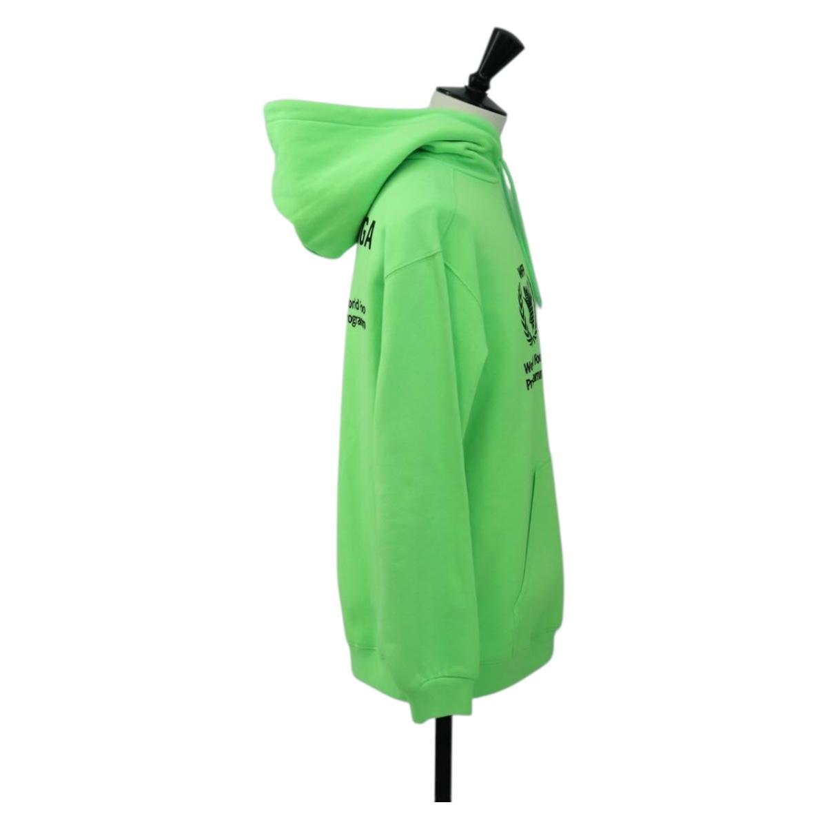 BALENCIAGA Hoody Cotton XS Green Auth 190509M