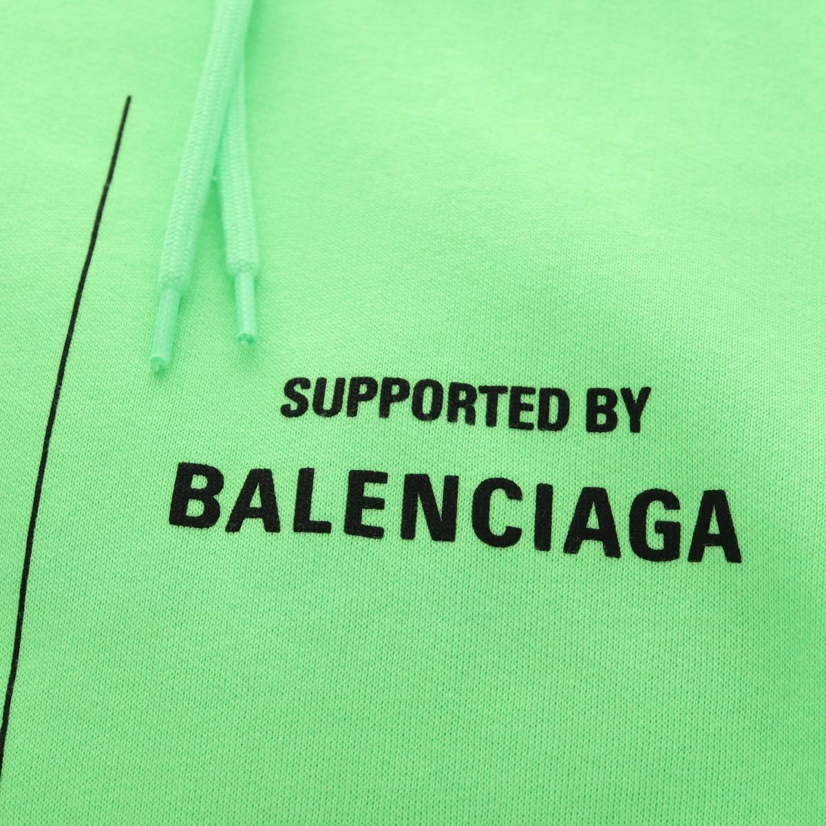 BALENCIAGA Hoody Cotton XS Green Auth 190509M