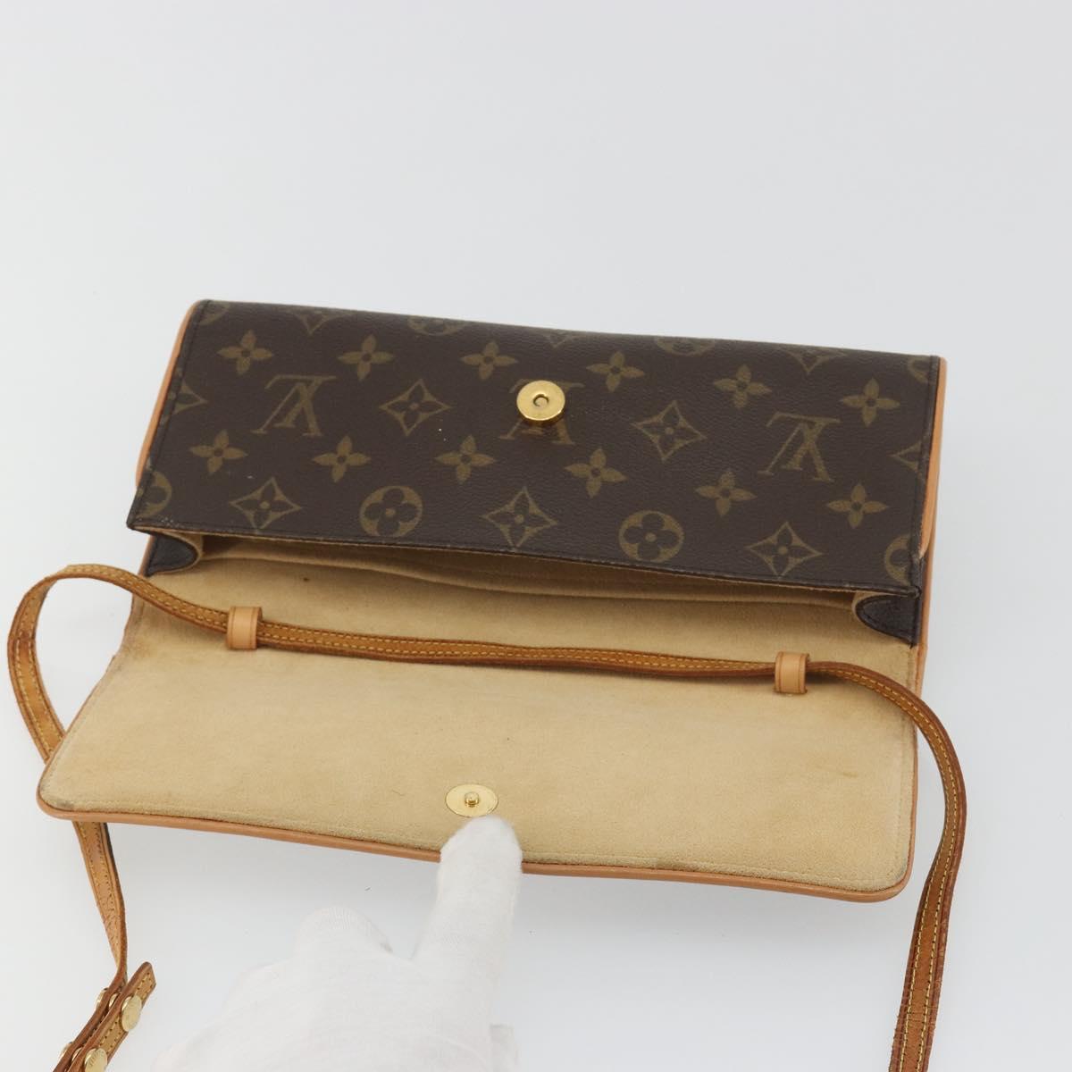 LOUIS VUITTON Monogram Pochette Twin GM Shoulder Bag M51852 LV Auth 190510