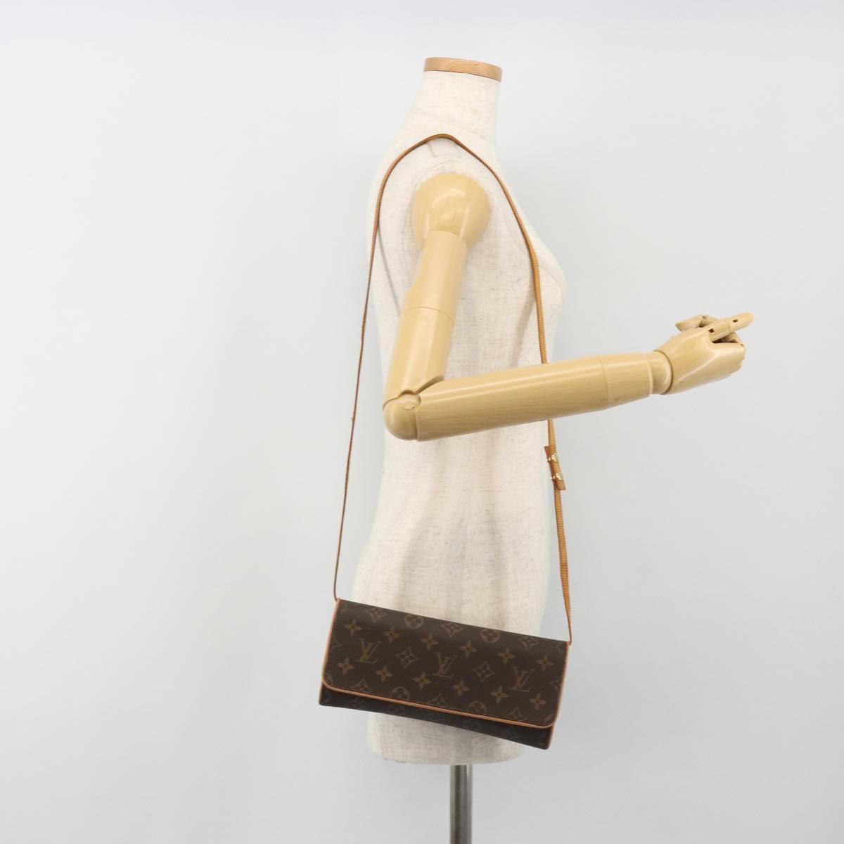 LOUIS VUITTON Monogram Pochette Twin GM Shoulder Bag M51852 LV Auth 190510
