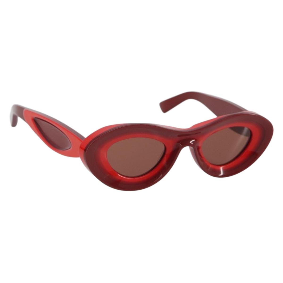 BOTTEGA VENETA Sunglasses plastic Red Auth 190515M