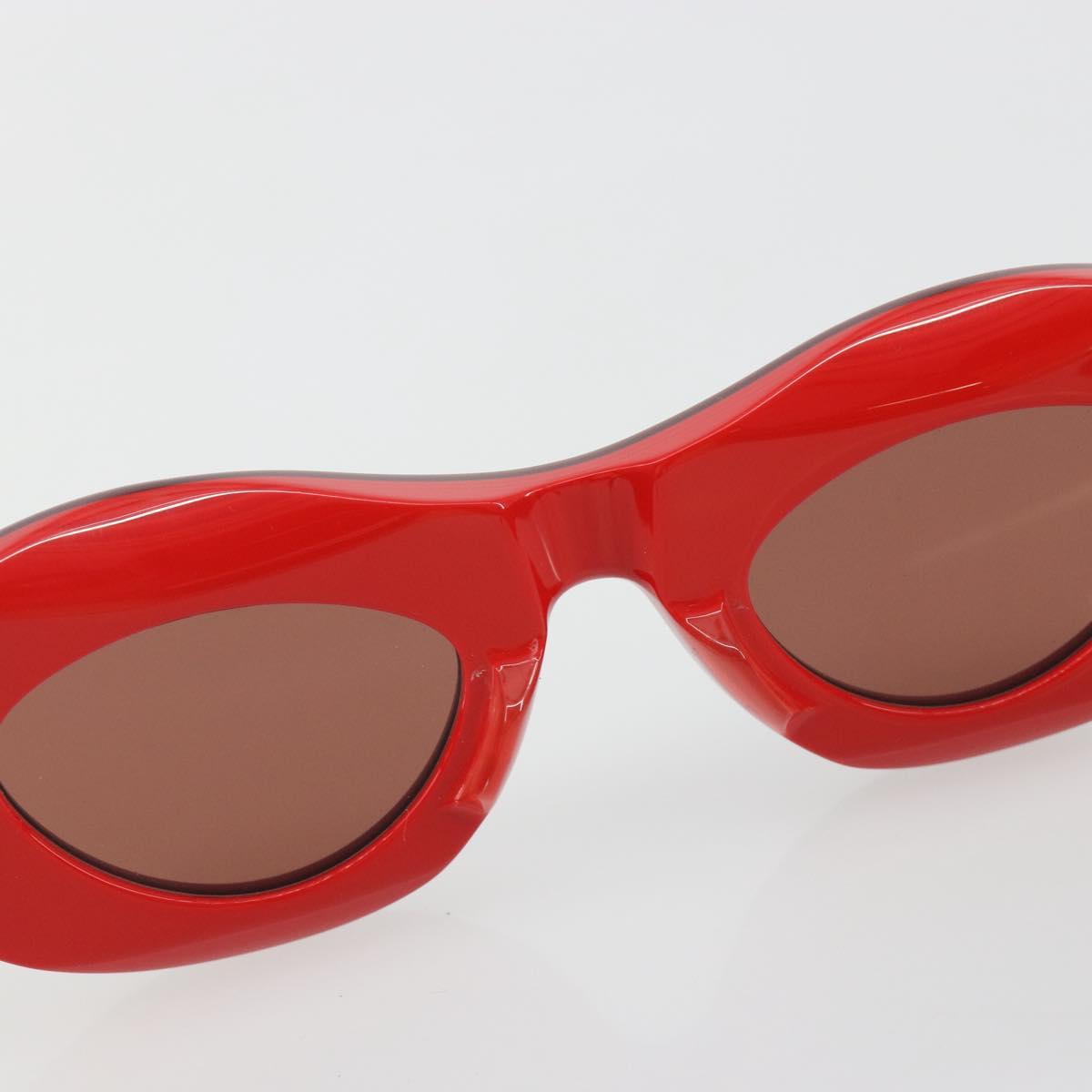 BOTTEGA VENETA Sunglasses plastic Red Auth 190515M