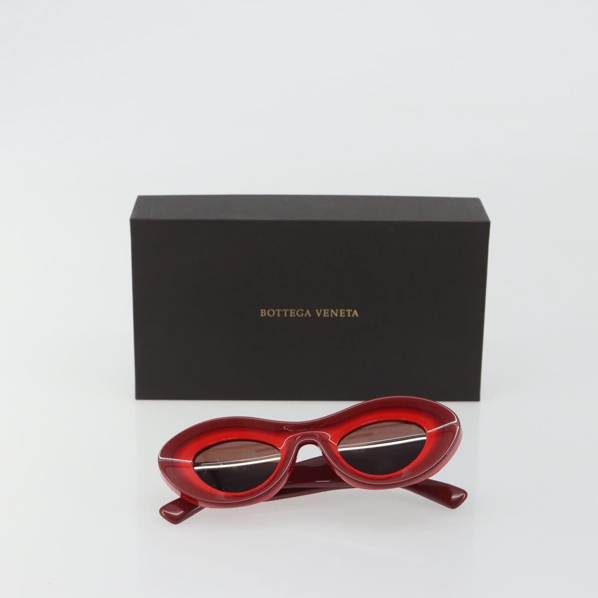 BOTTEGA VENETA Sunglasses plastic Red Auth 190515M