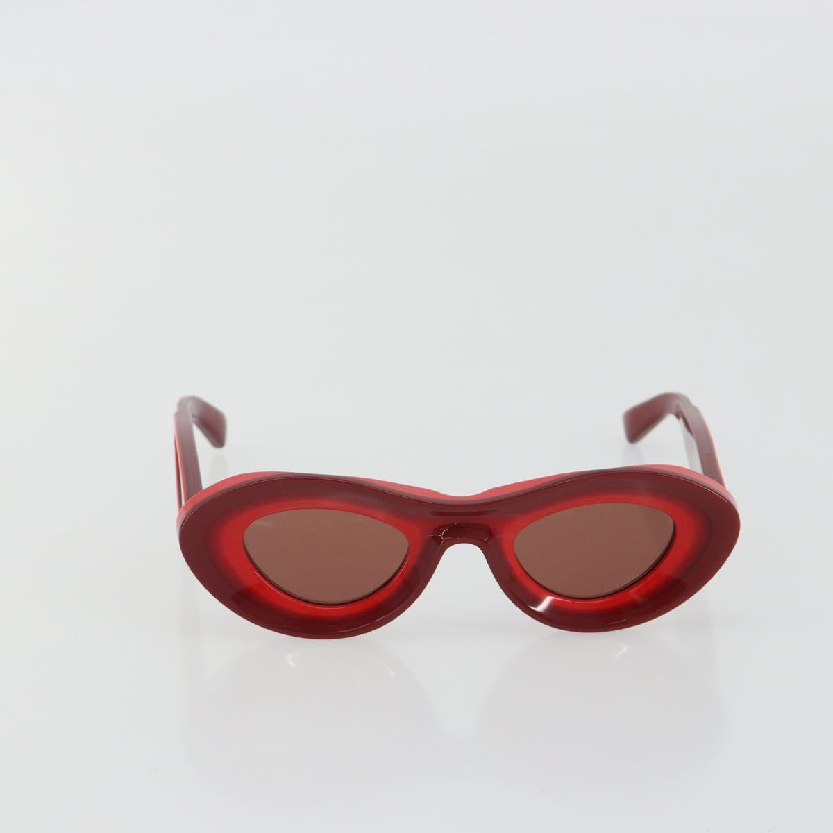 BOTTEGA VENETA Sunglasses plastic Red Auth 190515M