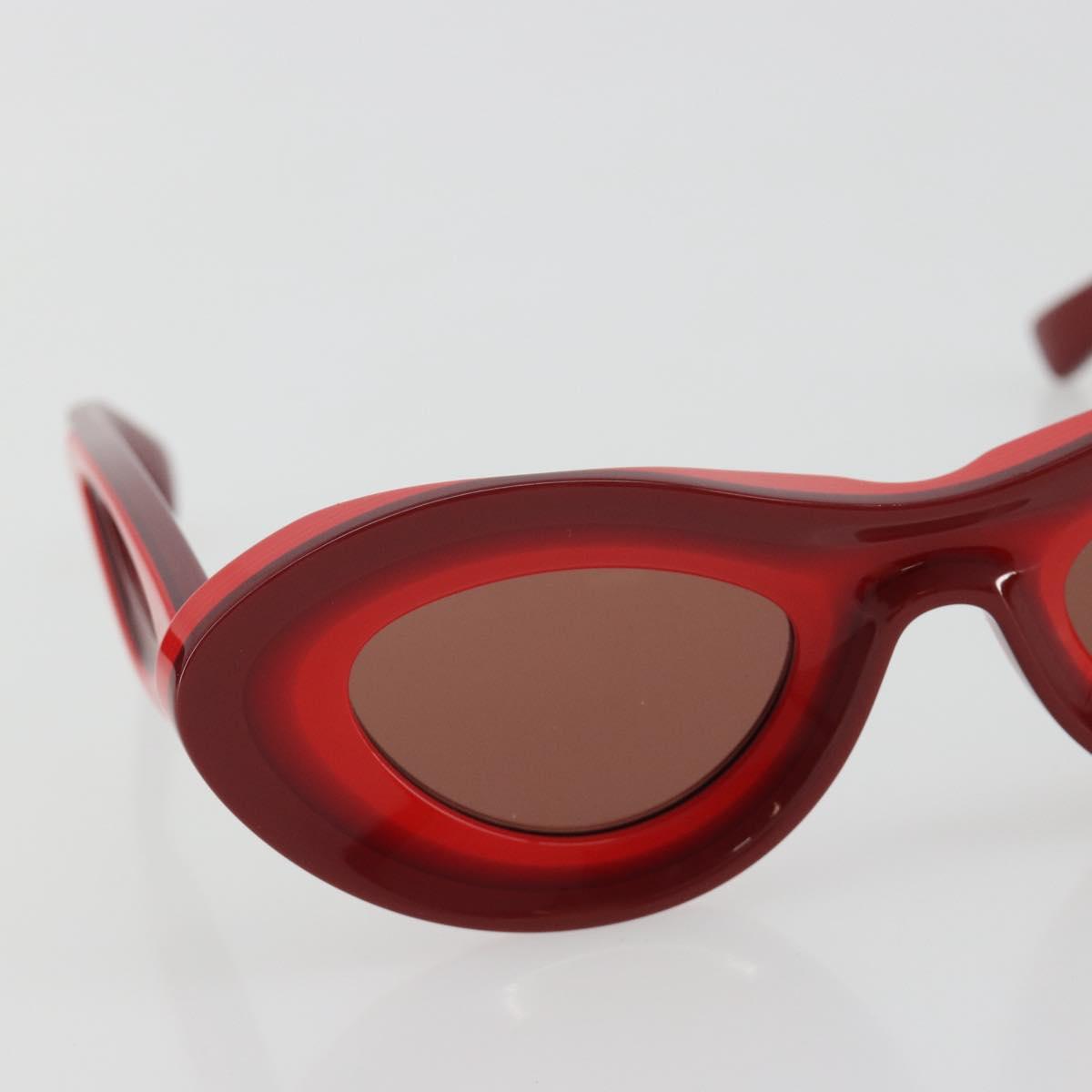 BOTTEGA VENETA Sunglasses plastic Red Auth 190515M