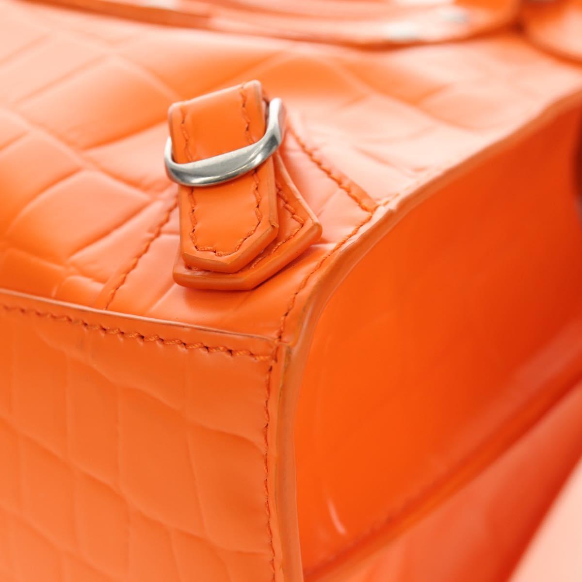 BALENCIAGA Classic City Mini Hand Bag Leather 2way Orange 638524 Auth 190519SM