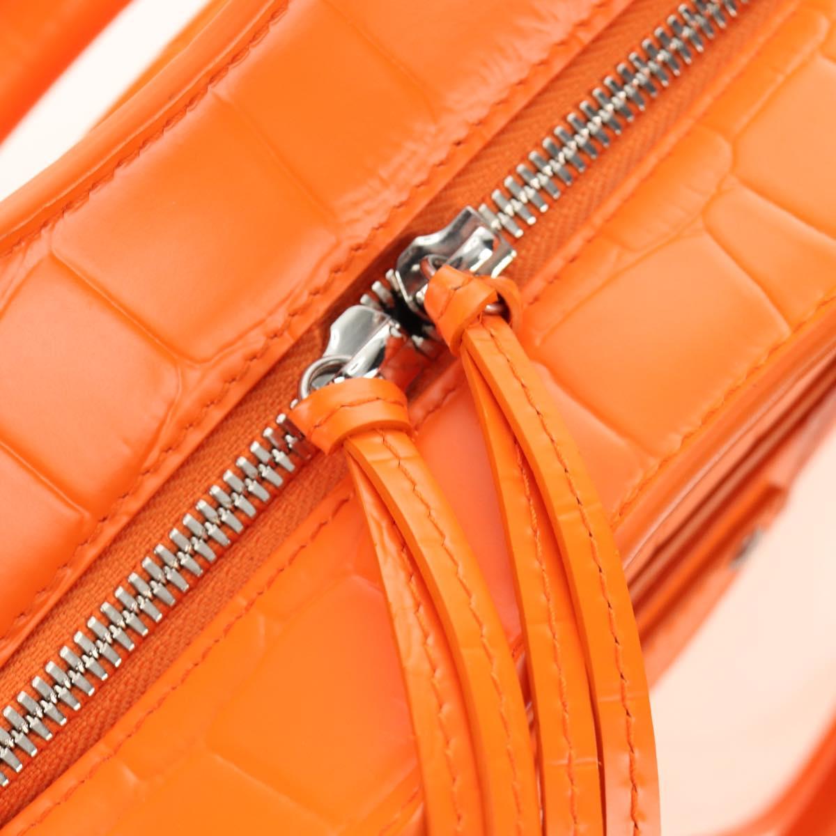 BALENCIAGA Classic City Mini Hand Bag Leather 2way Orange 638524 Auth 190519SM