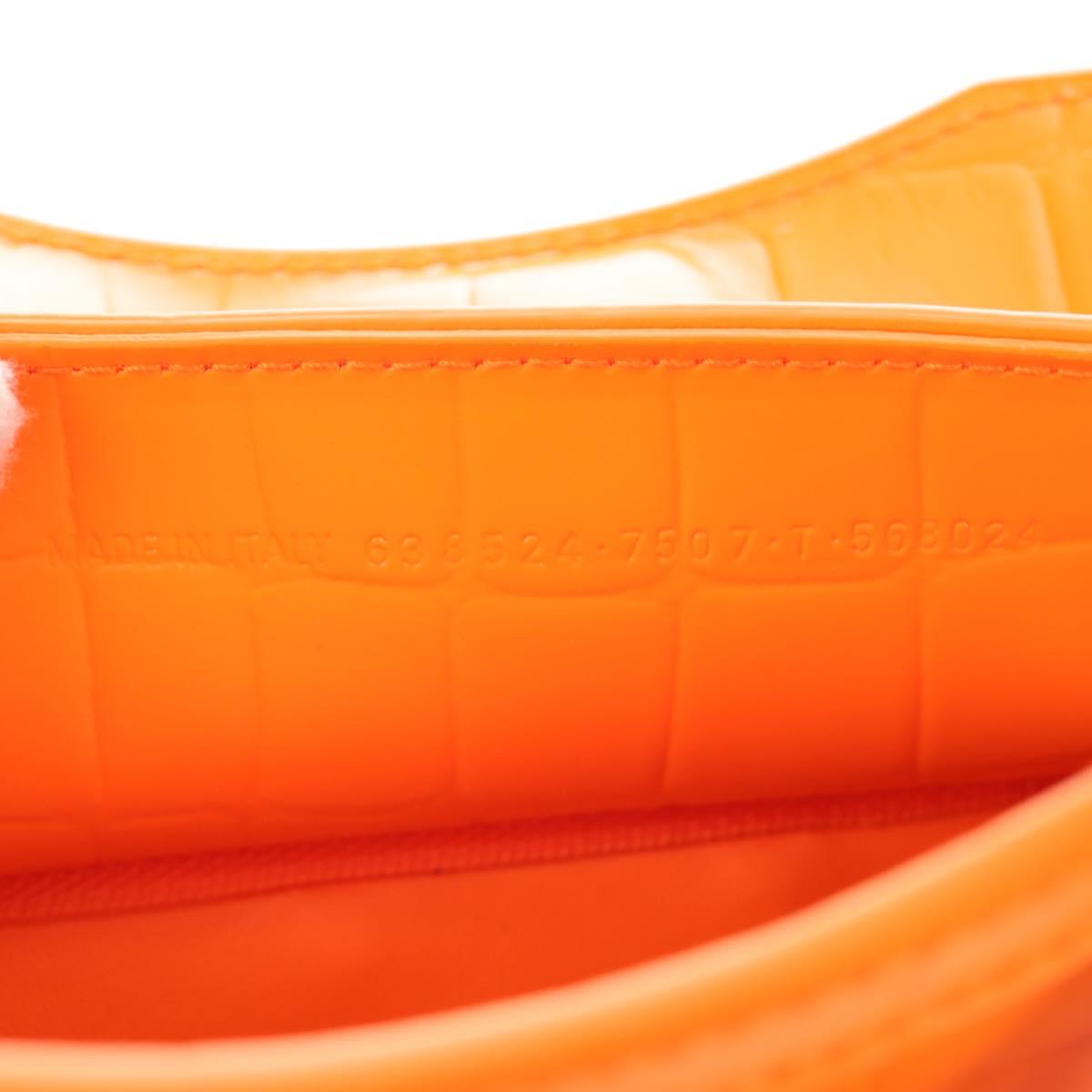 BALENCIAGA Classic City Mini Hand Bag Leather 2way Orange 638524 Auth 190519SM