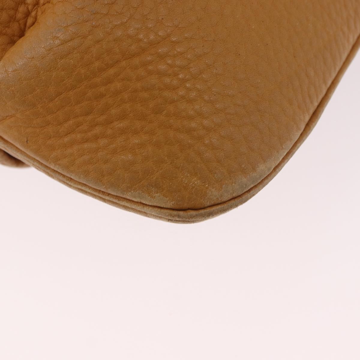 HERMES Rodeo Shoulder Bag Taurillon Leather Beige Gold Auth 190526
