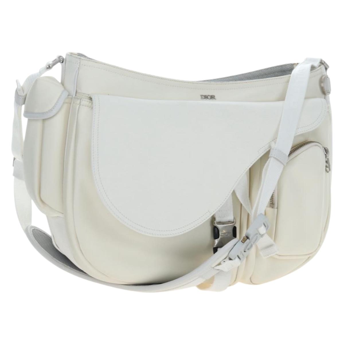 Christian Dior Saddle Messenger Bag Nylon Sacai Collaboration Auth 190527M