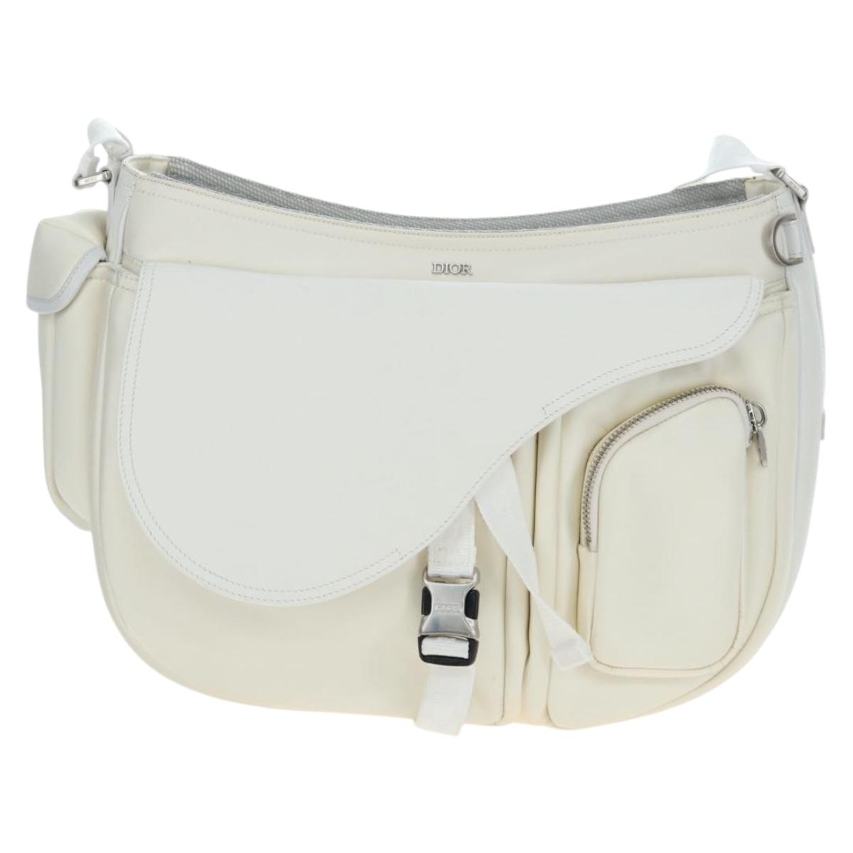Christian Dior Saddle Messenger Bag Nylon Sacai Collaboration Auth 190527M