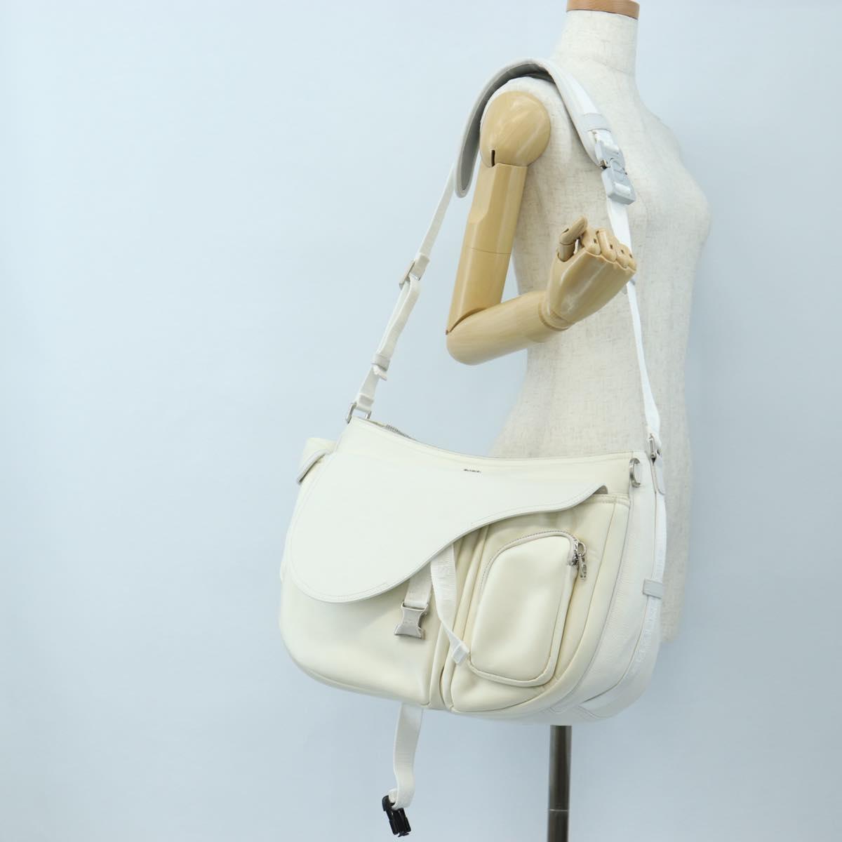 Christian Dior Saddle Messenger Bag Nylon Sacai Collaboration Auth 190527M