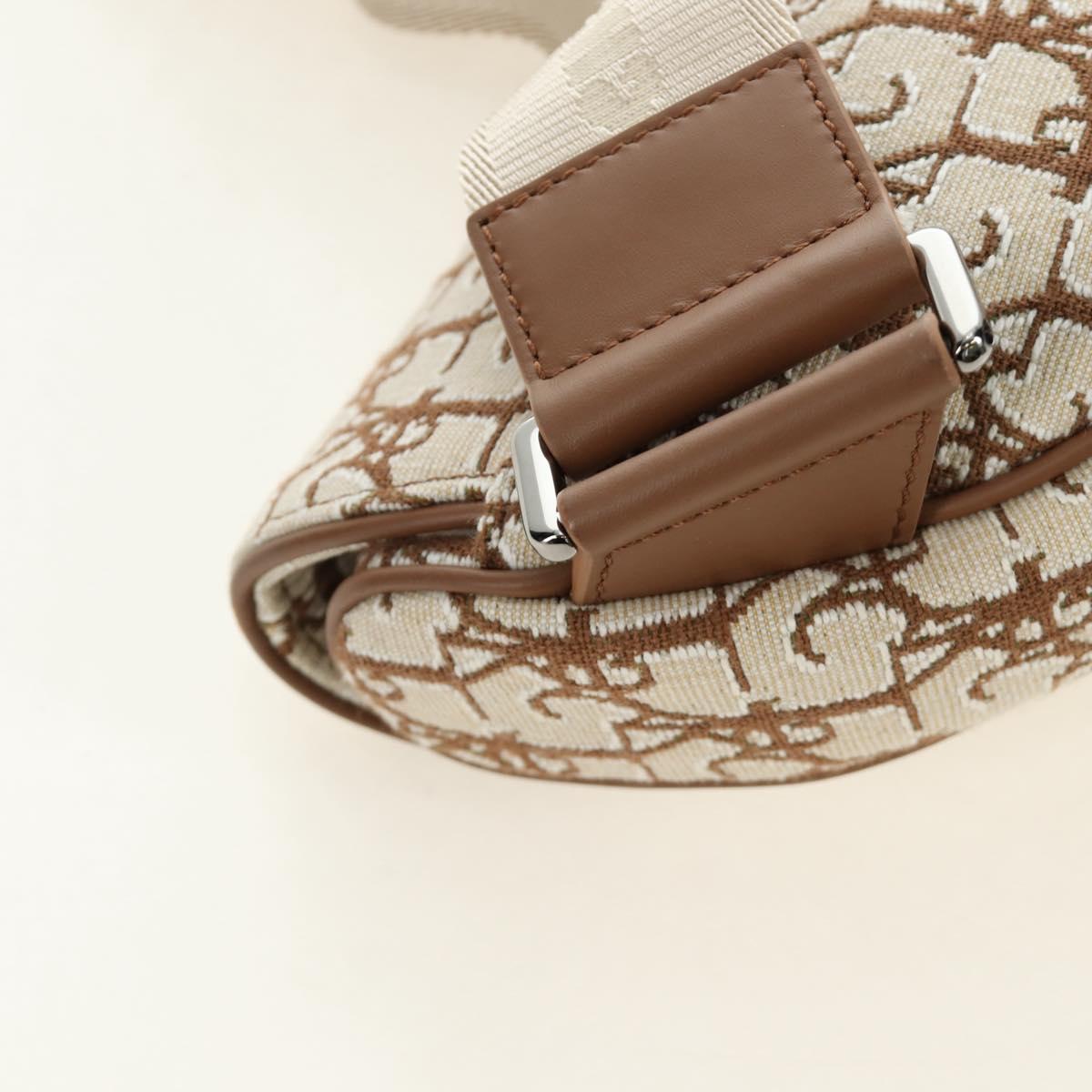 Christian Dior Trotter Canvas Saddle Bag Cactus Jack Beige Auth 190528M