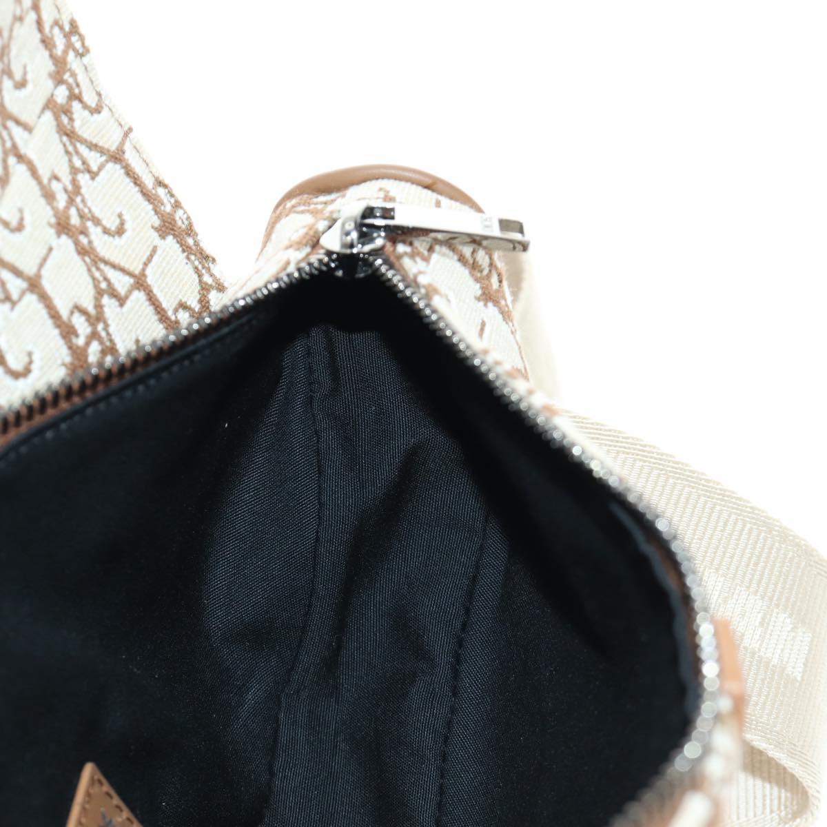 Christian Dior Trotter Canvas Saddle Bag Cactus Jack Beige Auth 190528M
