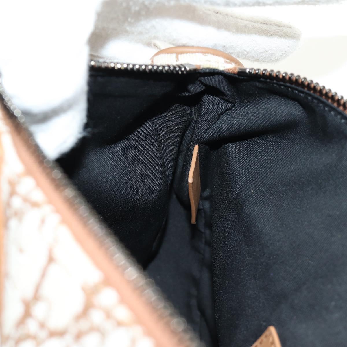 Christian Dior Trotter Canvas Saddle Bag Cactus Jack Beige Auth 190528M