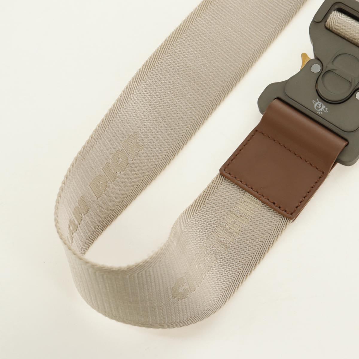 Christian Dior Trotter Canvas Saddle Bag Cactus Jack Beige Auth 190528M