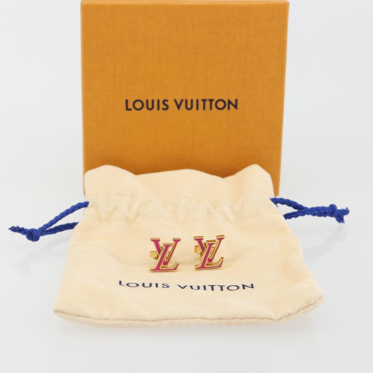 LOUIS VUITTON Pierce LV Iconic Rose valerine M01721 LV Auth 190530M