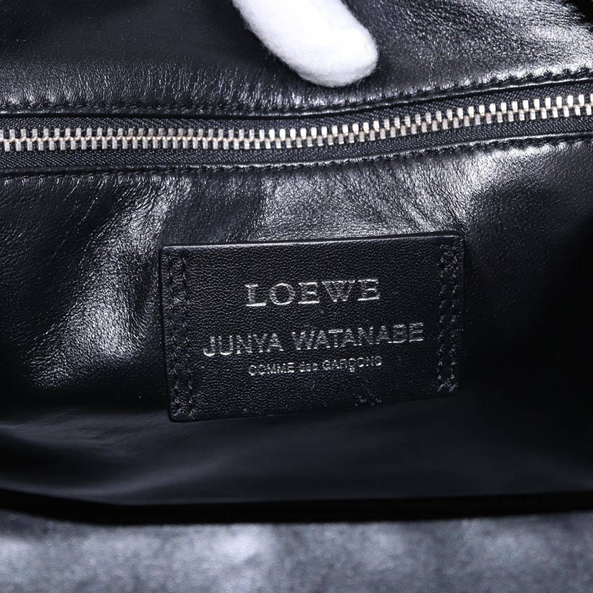 LOEWE Amazona 35 Bag tweed JUNYA WATANABE Collaboration Black Auth 190602SAM