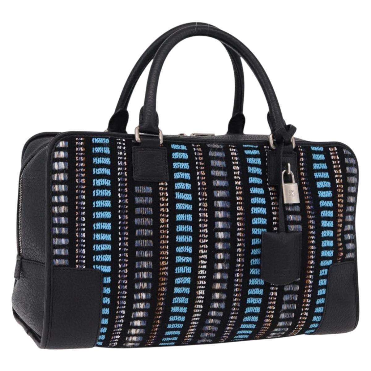 LOEWE Amazona 35 Bag tweed JUNYA WATANABE Collaboration Black Auth 190602SAM