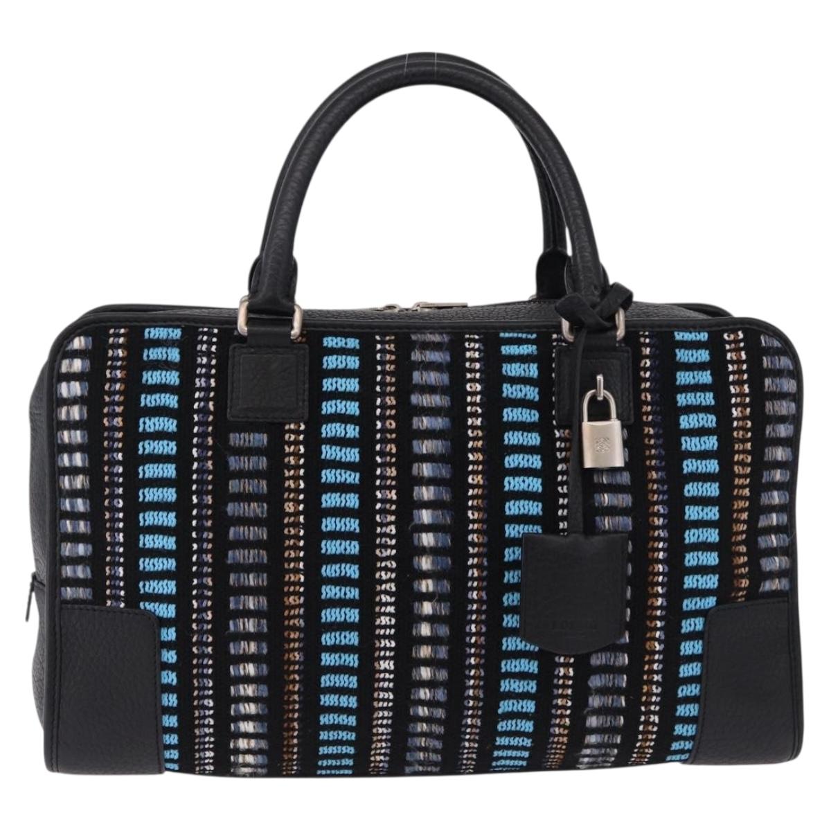 LOEWE Amazona 35 Bag tweed JUNYA WATANABE Collaboration Black Auth 190602SAM