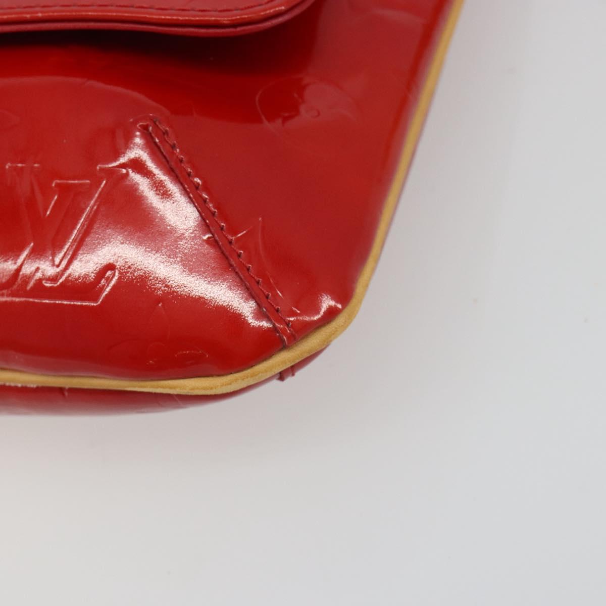 LOUIS VUITTON Monogram Vernis Thompson Street Bag Red Rouge M91094 Auth 190608