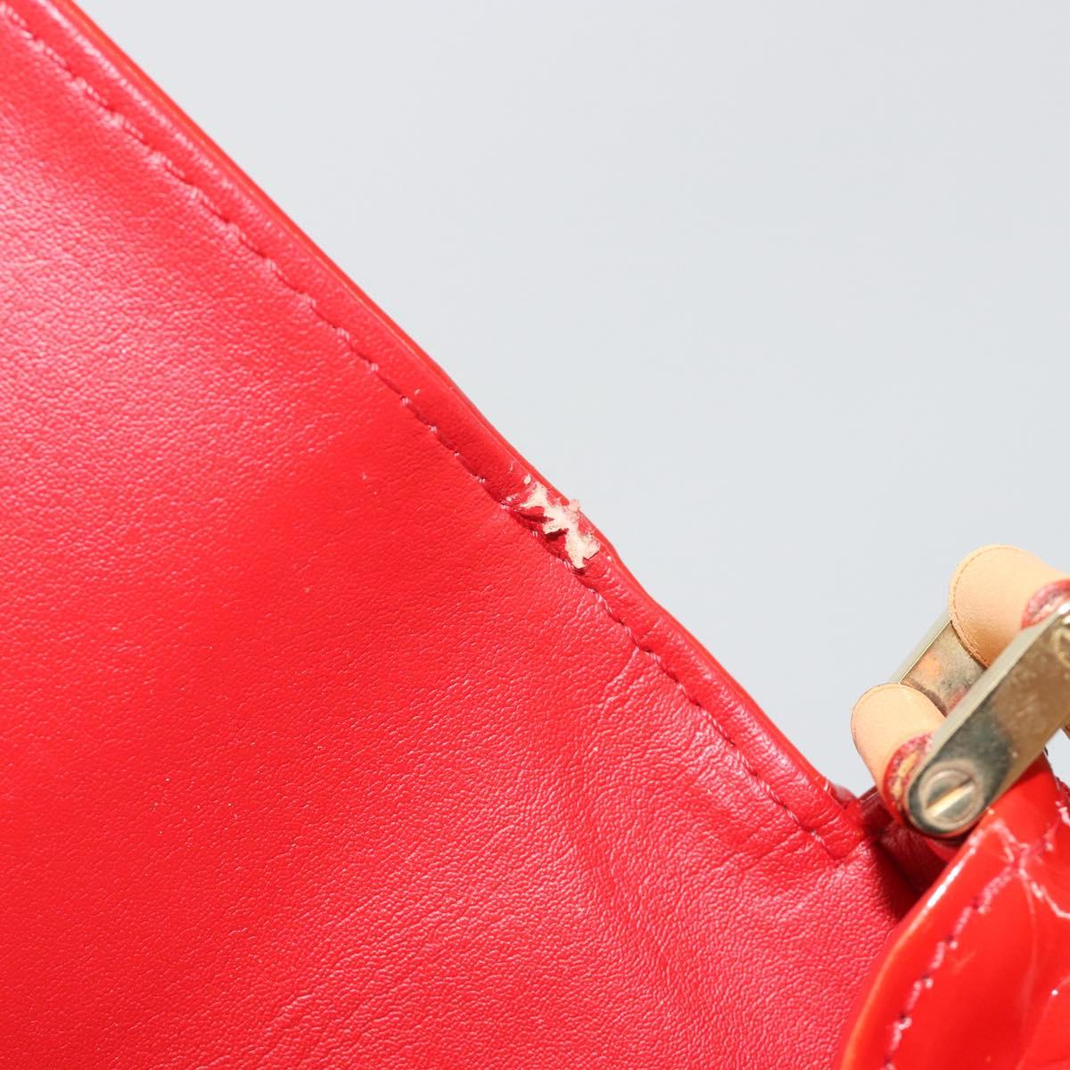 LOUIS VUITTON Monogram Vernis Thompson Street Bag Red Rouge M91094 Auth 190608