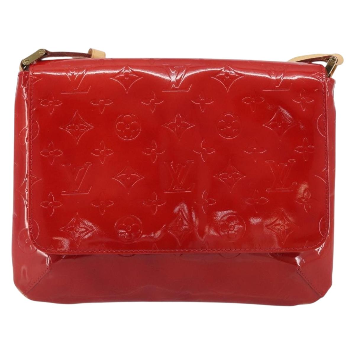 LOUIS VUITTON Monogram Vernis Thompson Street Bag Red Rouge M91094 Auth 190608