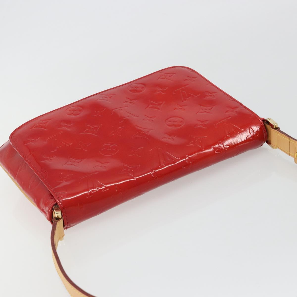 LOUIS VUITTON Monogram Vernis Thompson Street Bag Red Rouge M91094 Auth 190608