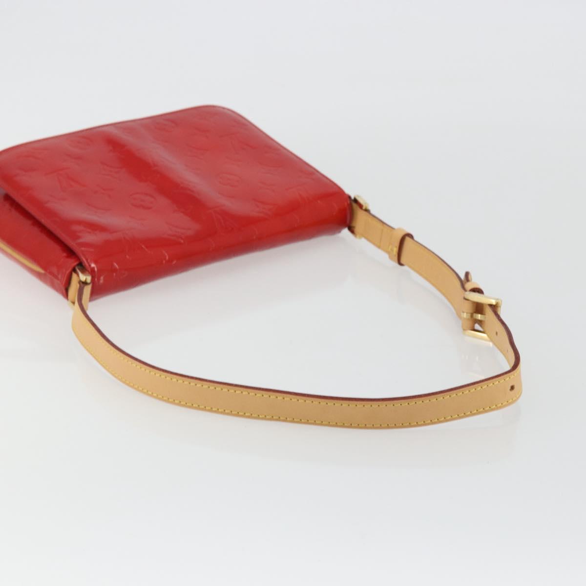 LOUIS VUITTON Monogram Vernis Thompson Street Bag Red Rouge M91094 Auth 190608