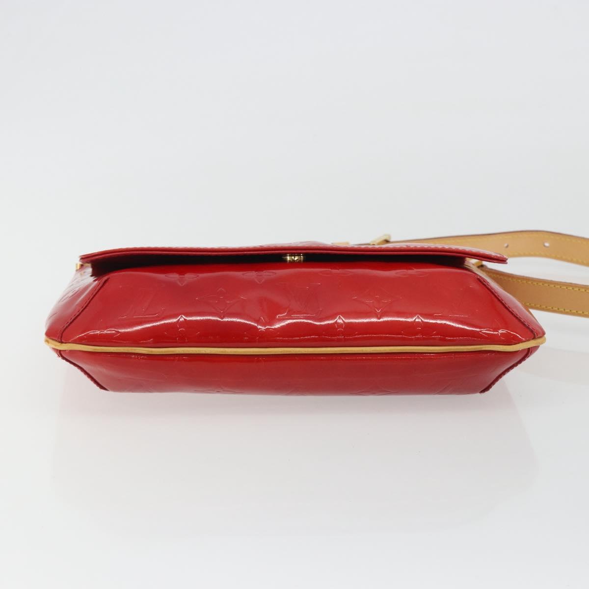 LOUIS VUITTON Monogram Vernis Thompson Street Bag Red Rouge M91094 Auth 190608