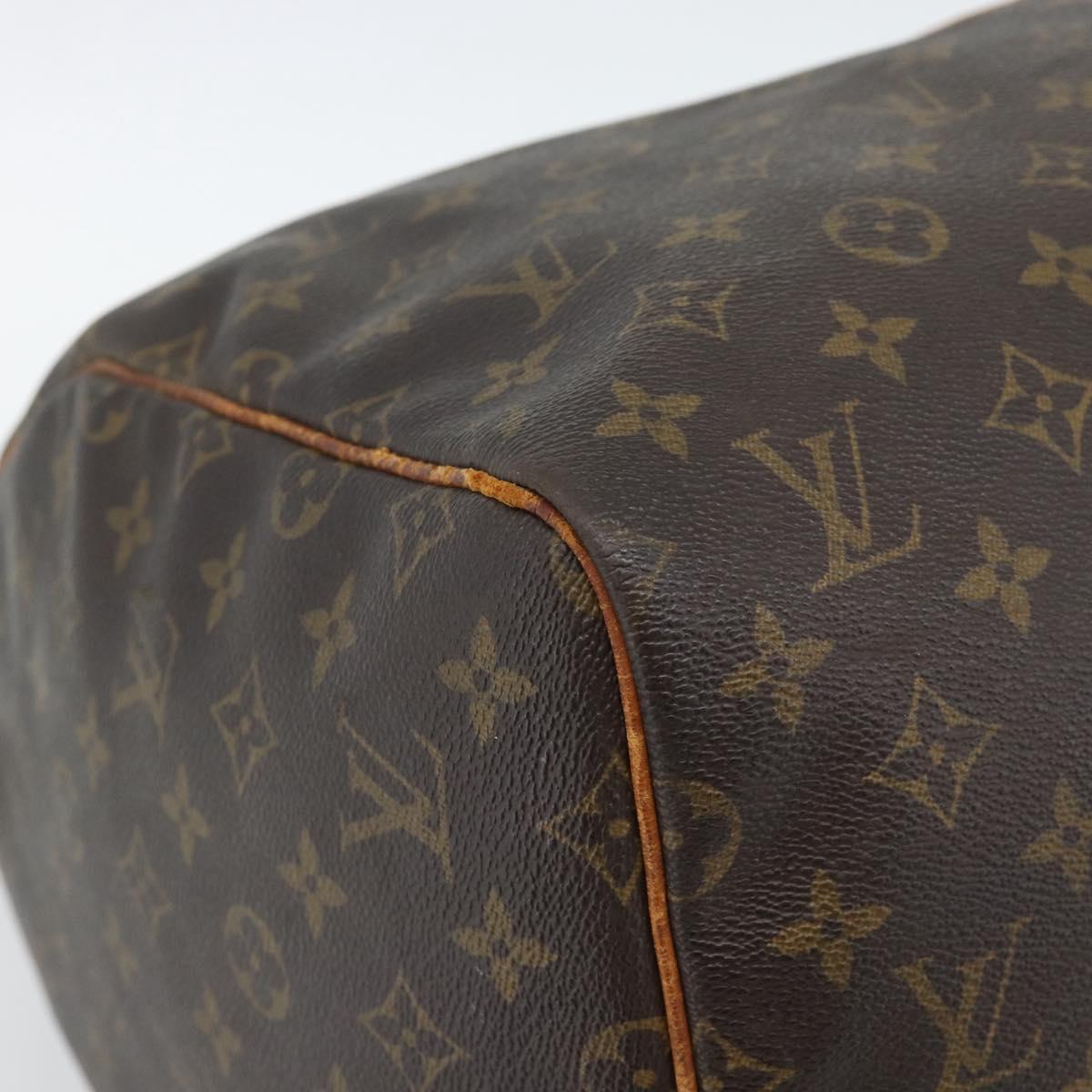 LOUIS VUITTON Monogram Keepall 55 Boston Bag M41424 LV Auth 190609